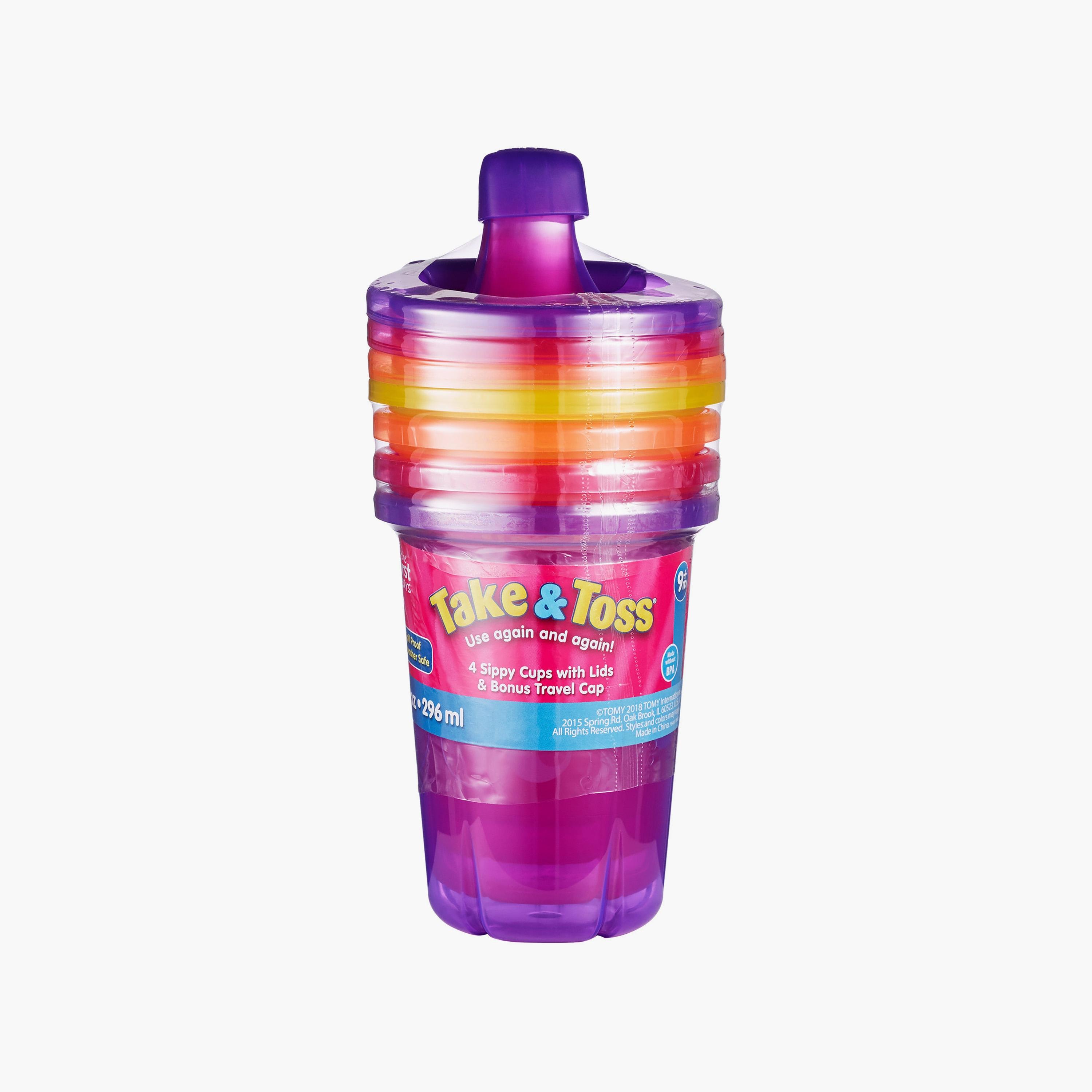 The First Years 4-Piece Take & Toss Sippy Cups with Lids-baby-feeding-mealtimeessentials-image-2