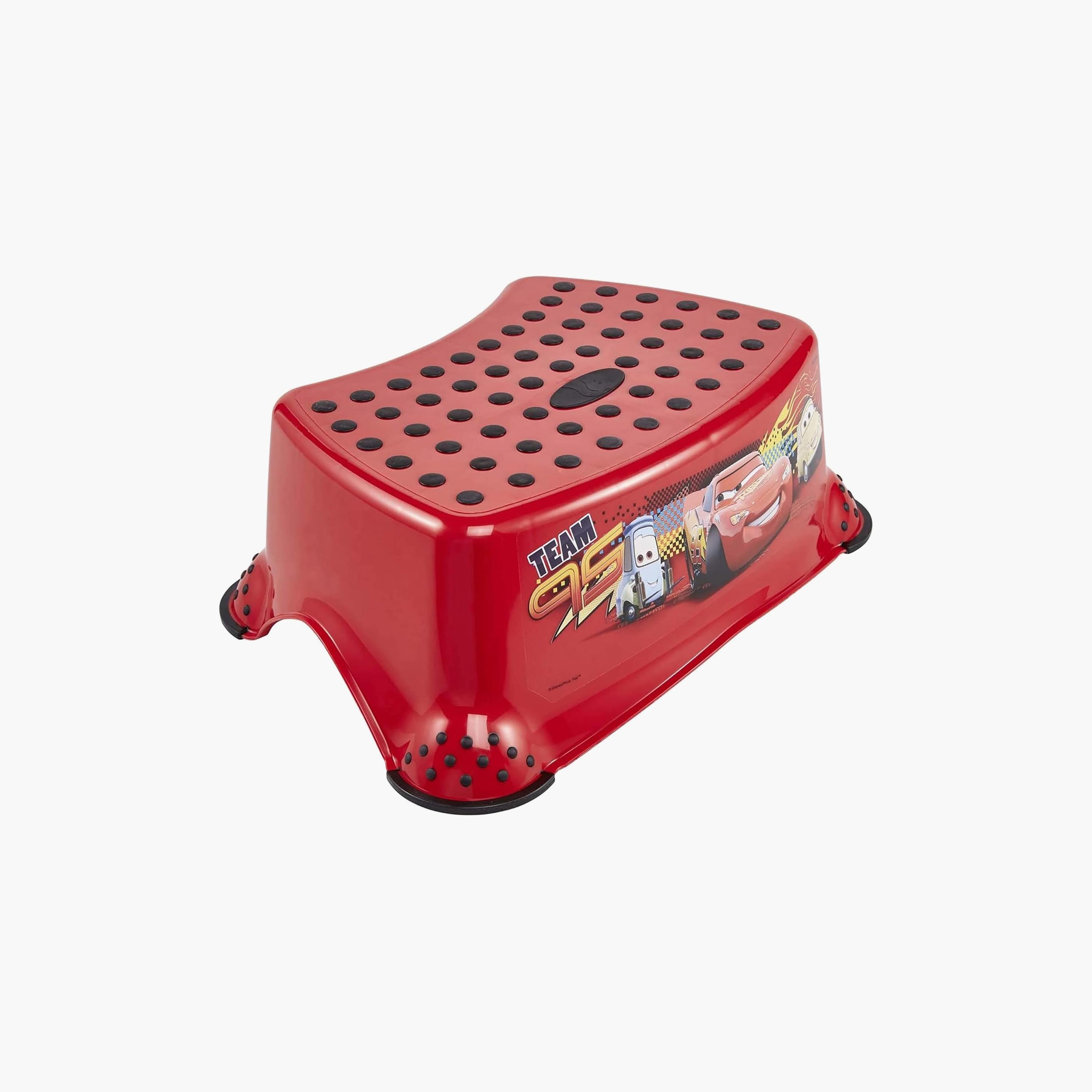 Keeeper Step Stool with Anti-Slip Function- Cars - Red-baby-diapering-pottytraining-image-1