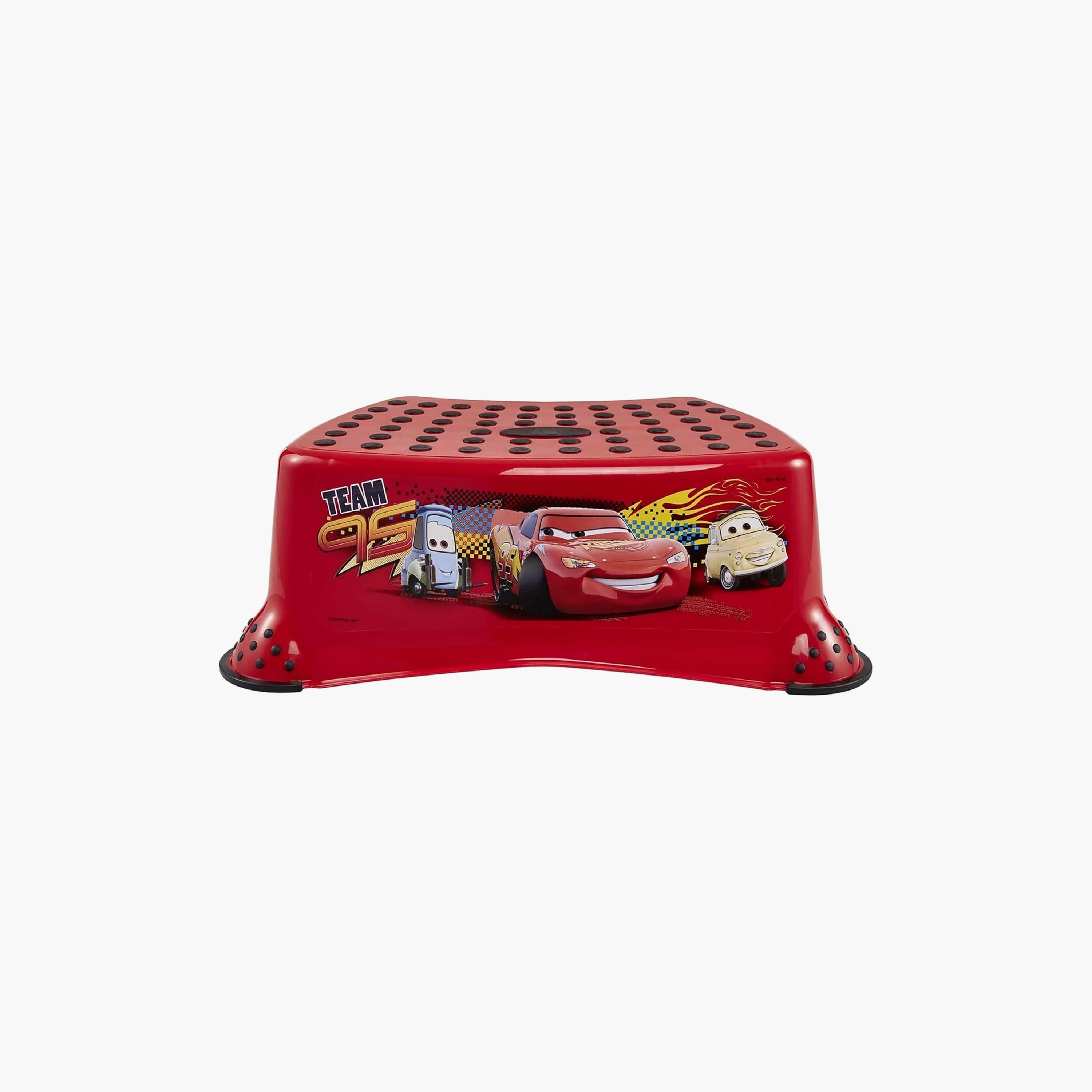 Keeeper Step Stool with Anti-Slip Function- Cars - Red-baby-diapering-pottytraining-image-3