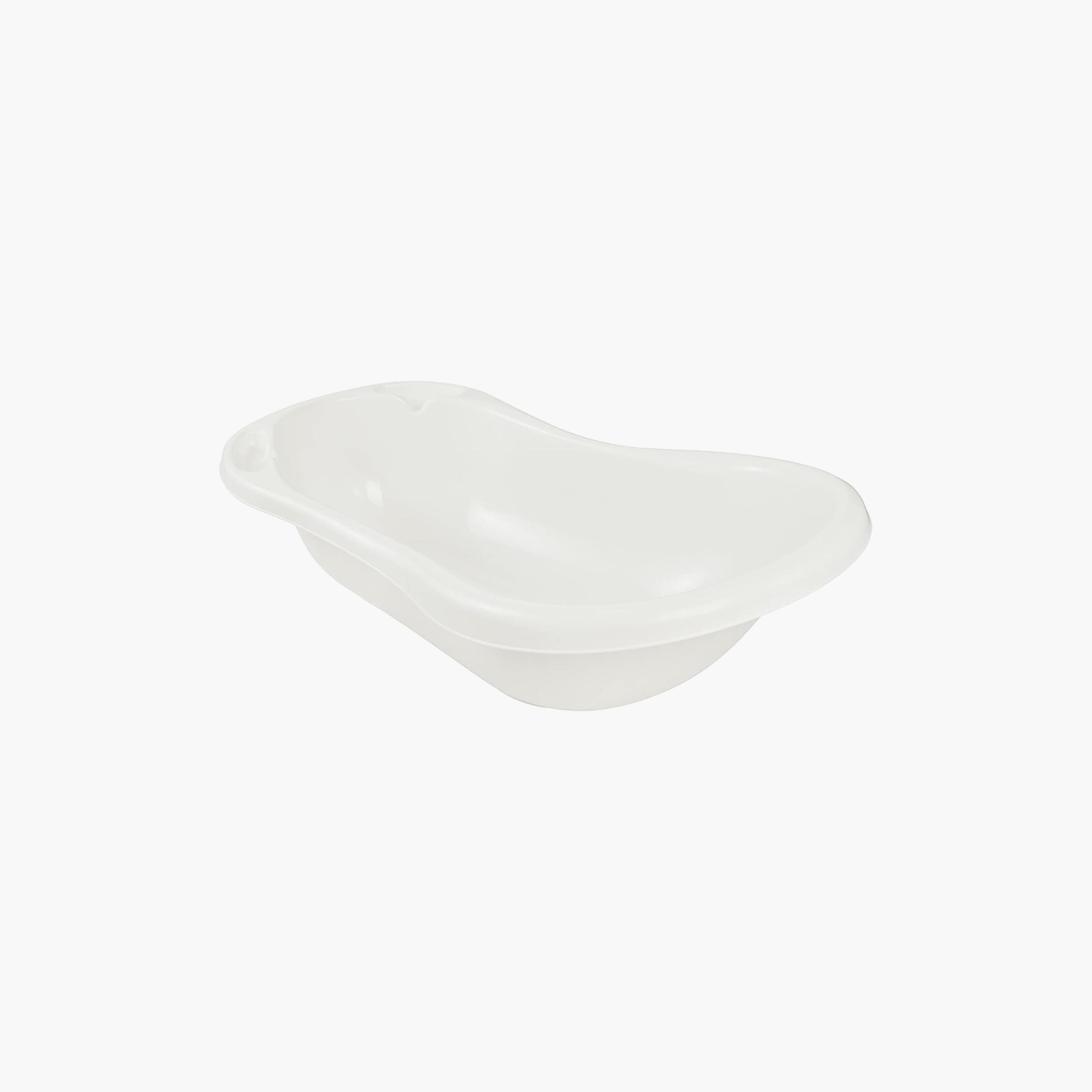 Keeeper Bathtub with Drain Plug - Winnie - White-baby-bathandcare-bathtubs-image-1