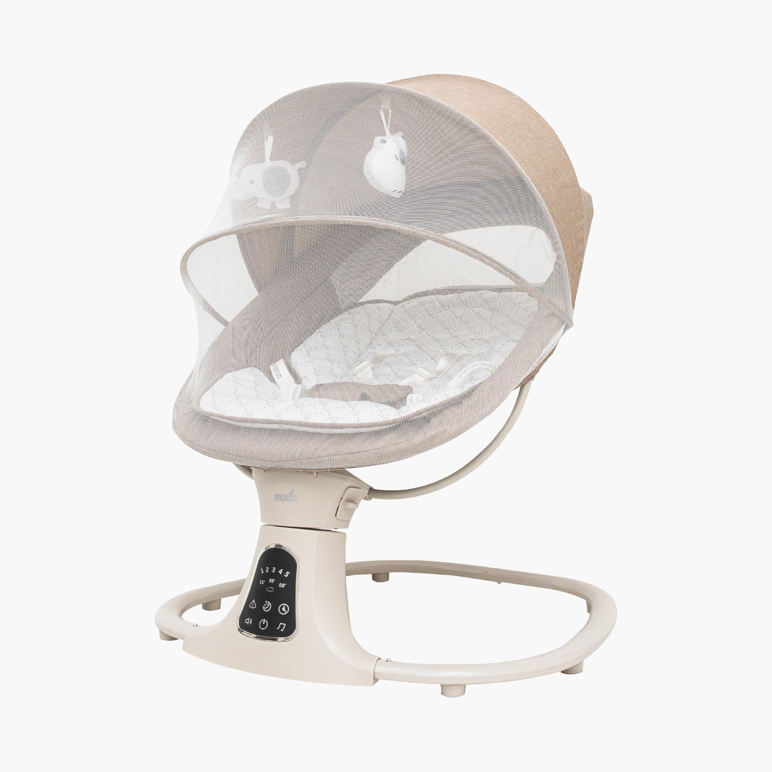 Moon Koze Remote Controlled Baby Swing with Built-In Music System & Mosquito Net - 0 months+-baby-infantactivity-swings-image-1