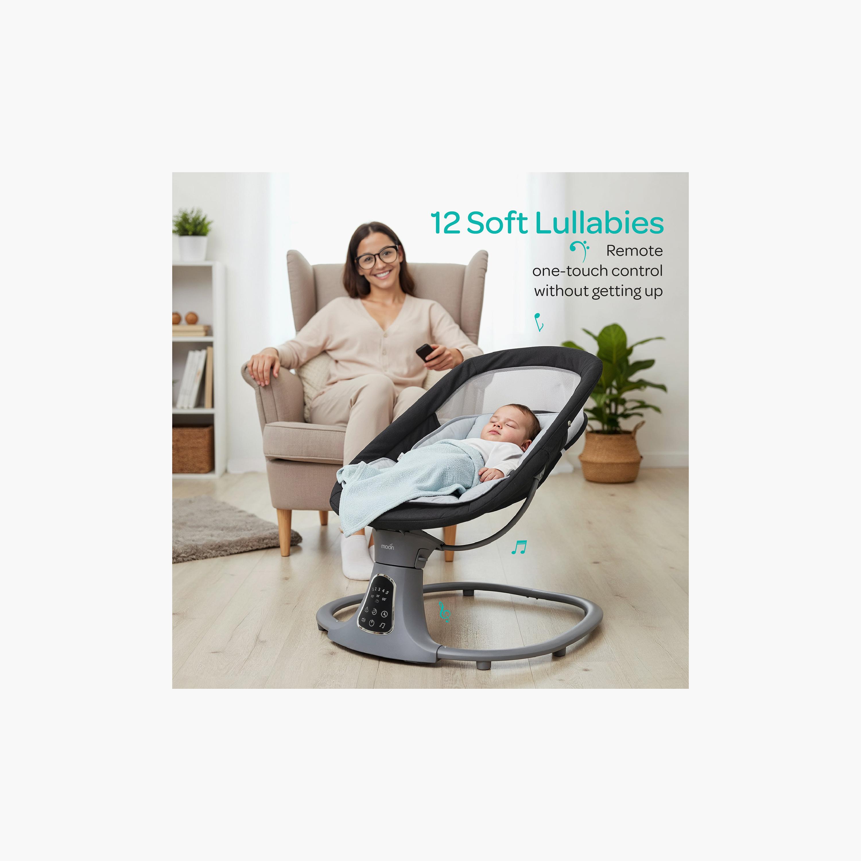 Moon Koze Remote Controlled Baby Swing with Built-In Music System & Mosquito Net - 0 months+-baby-infantactivity-swings-image-7