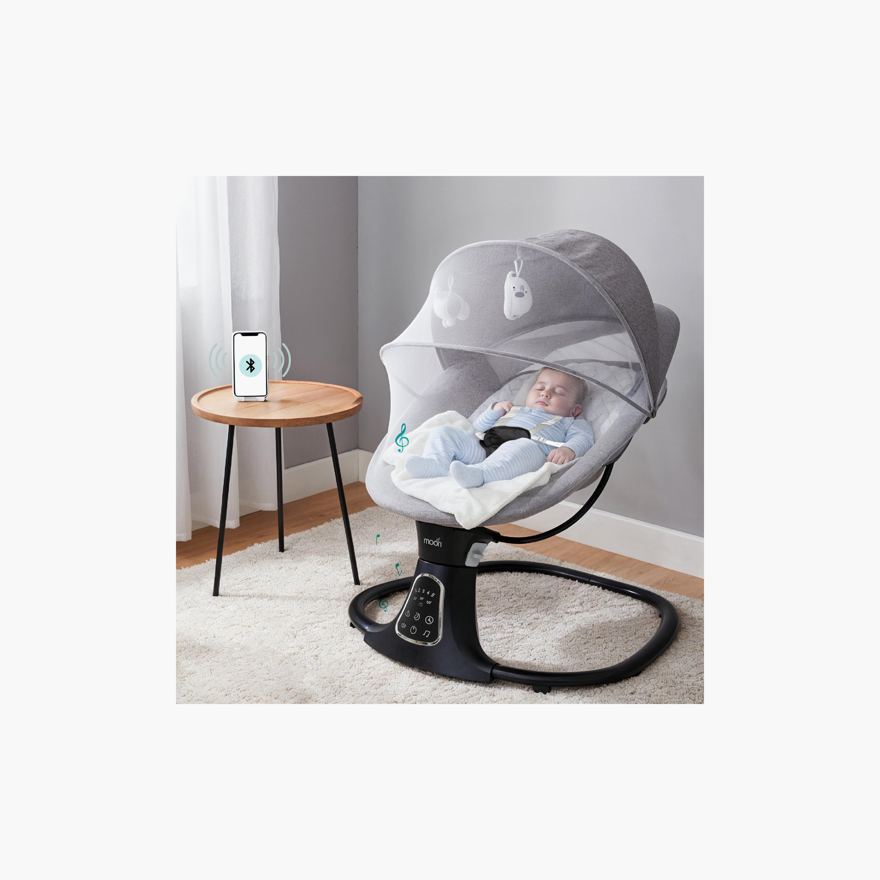 Moon Koze Remote Controlled Baby Swing with Built-In Music System & Mosquito Net - 0 months+-baby-infantactivity-swings-image-9