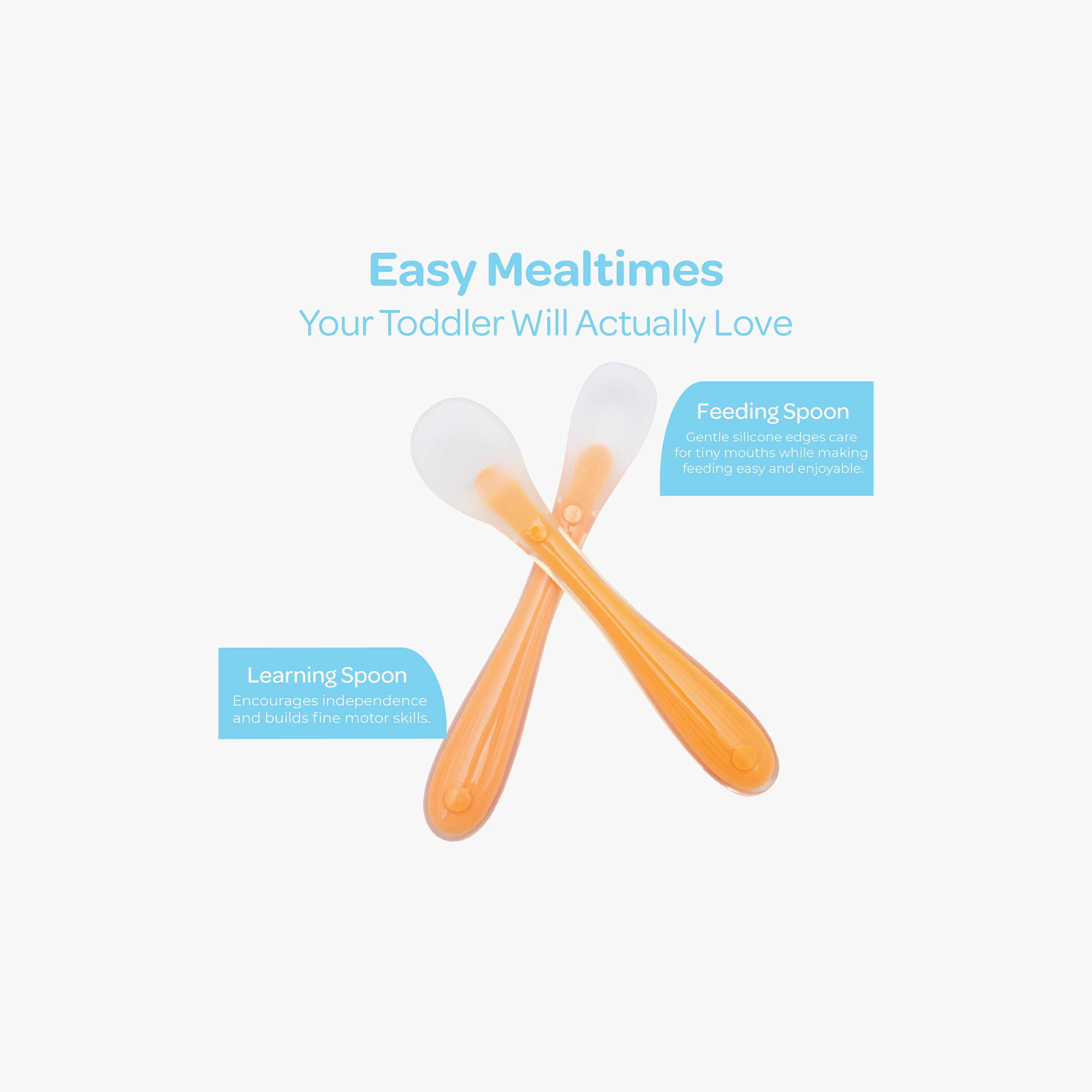 Moon 2-Piece LED Weaning Silicone Feeding Spoon-baby-feeding-mealtimeessentials-image-2