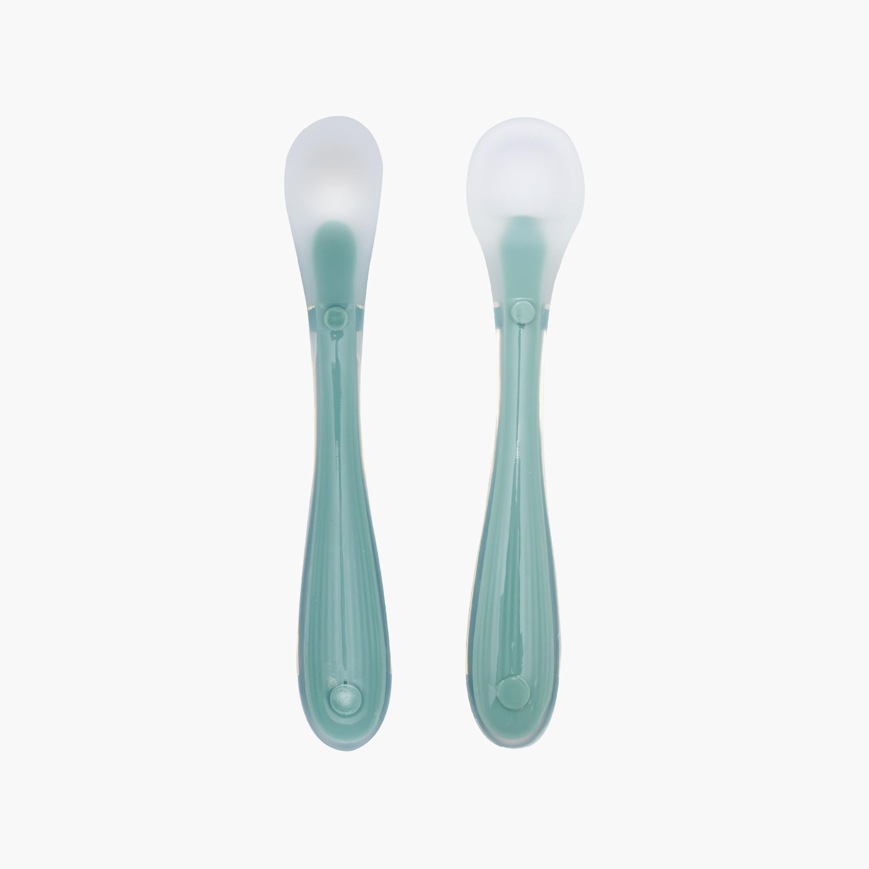 Moon 2-Piece LED Weaning Silicone Feeding Spoon-baby-feeding-mealtimeessentials-image-1