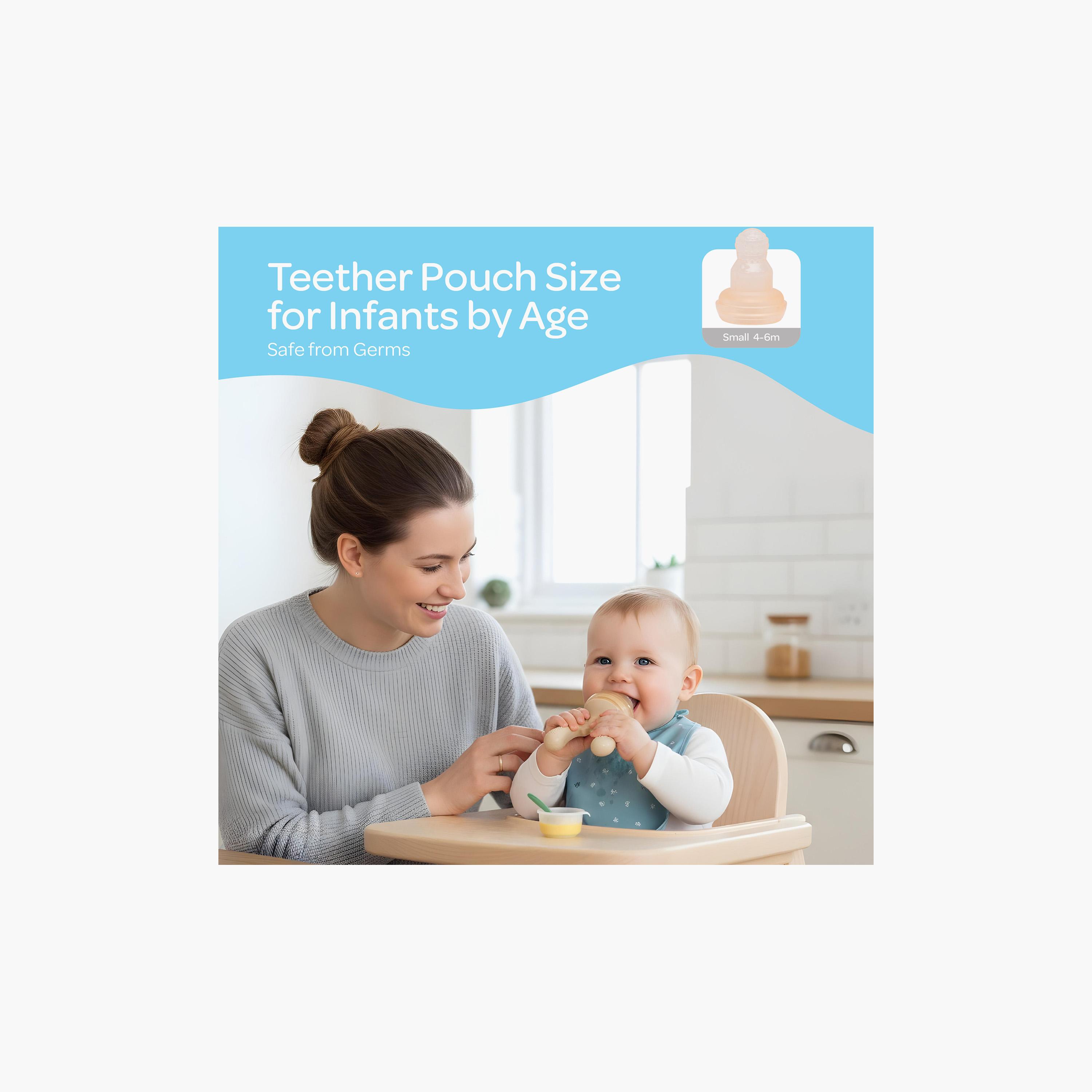 عضاضة الفاكهة من السيليكون والخالية من مادة BPA من مون - بيج-baby-feeding-teethers-image-5