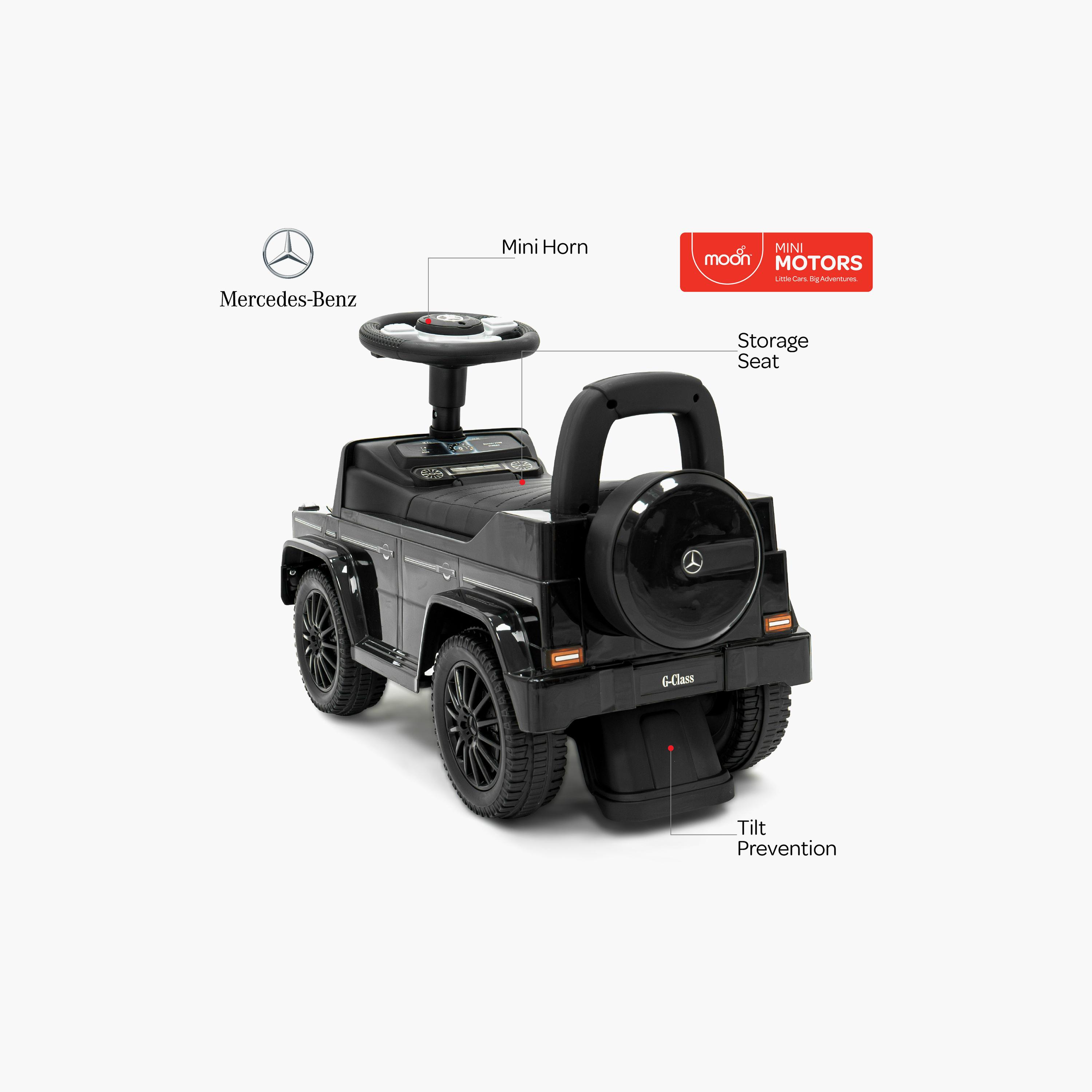 Moon Licensed Mercedes Ride-On Sports Car - 12-36 Months-toys-outdoor-bikesandrideons-electricvehicles-image-2