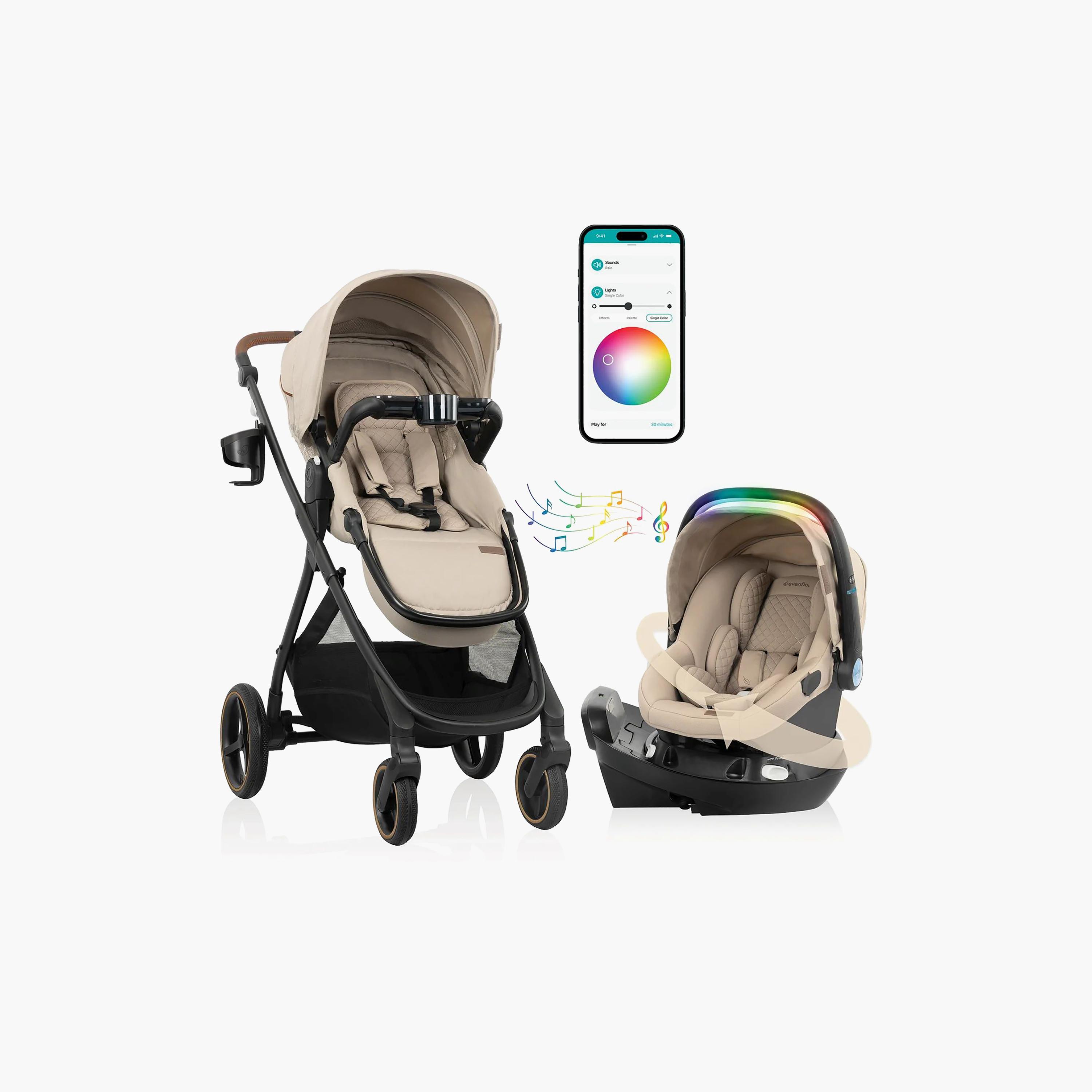 نظام السفر إيفنفلو شيفت إنتويتي+ مع ريفولف180 لايتماكس NXT - ترافرتين-baby-gear-strollersandprams-travelsystems-image-1