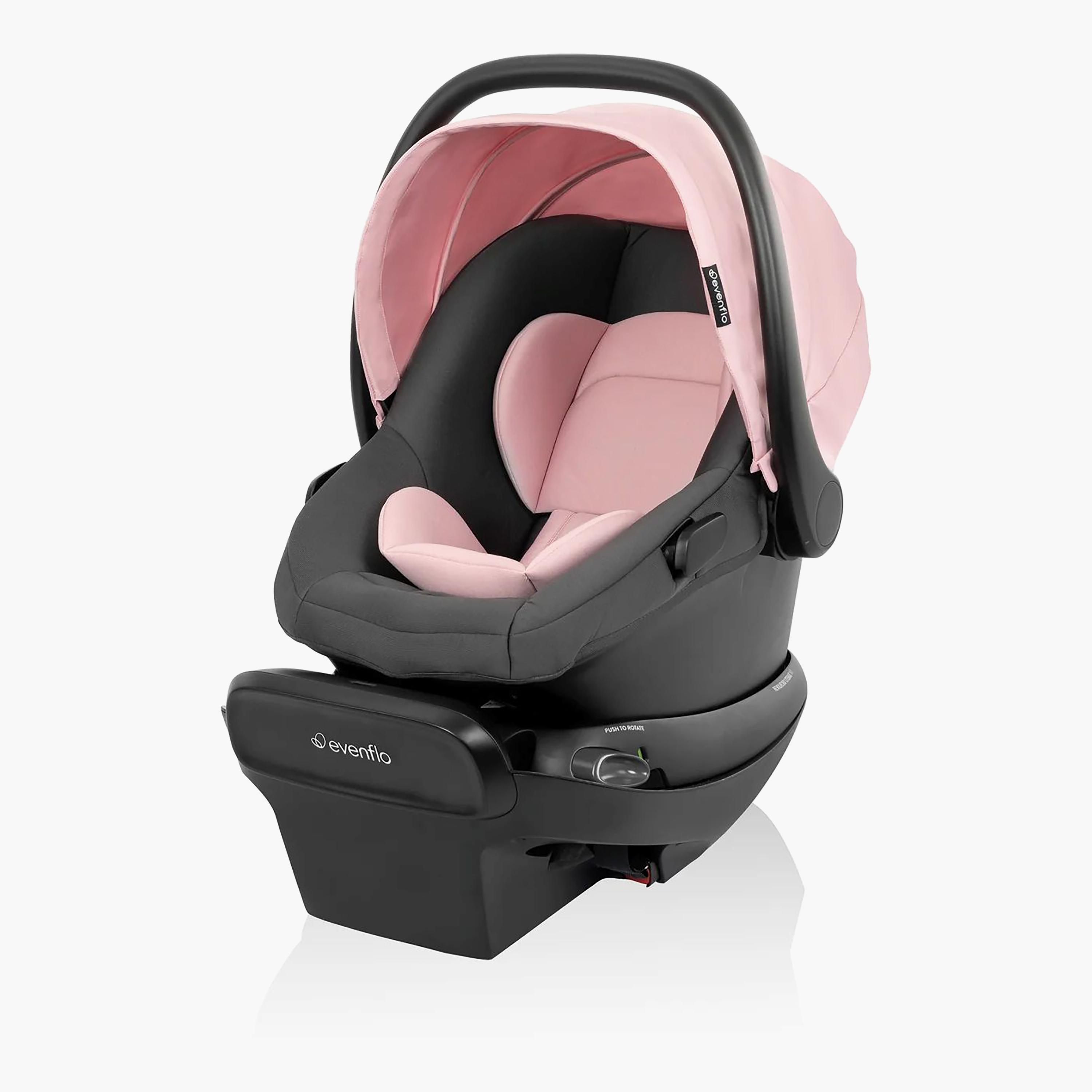 Evenflo Shyft Intuiti Travel System with Revolve180 LiteMax NXT Infant Car Seat - Amaranth Pink-baby-gear-strollersandprams-travelsystems-image-4