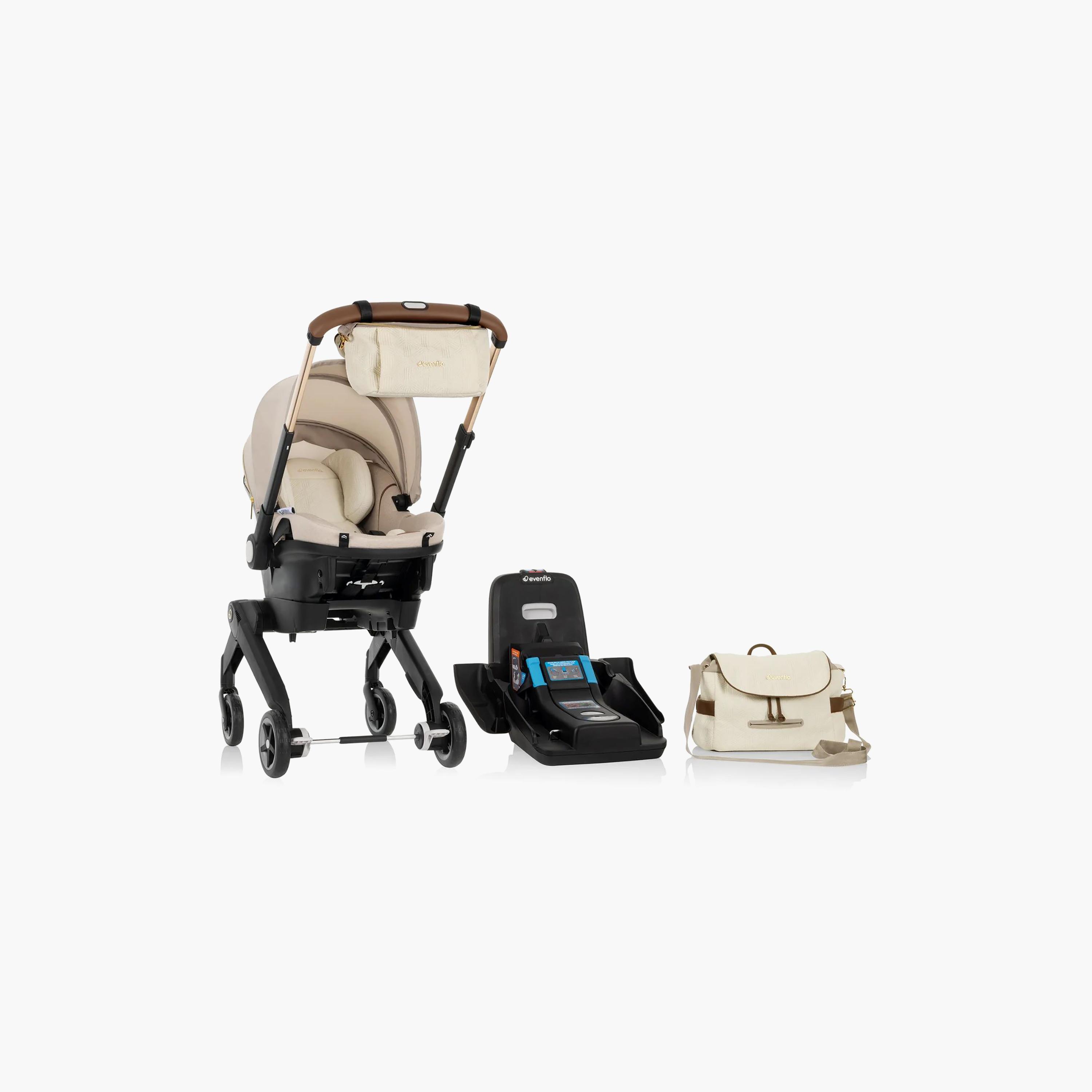 مقعد سيارة وعربة أطفال شيفت دوالرايد مع مساحة تخزين متعددة من إيفنفلو - شامبين-baby-gear-strollersandprams-travelsystems-image-1