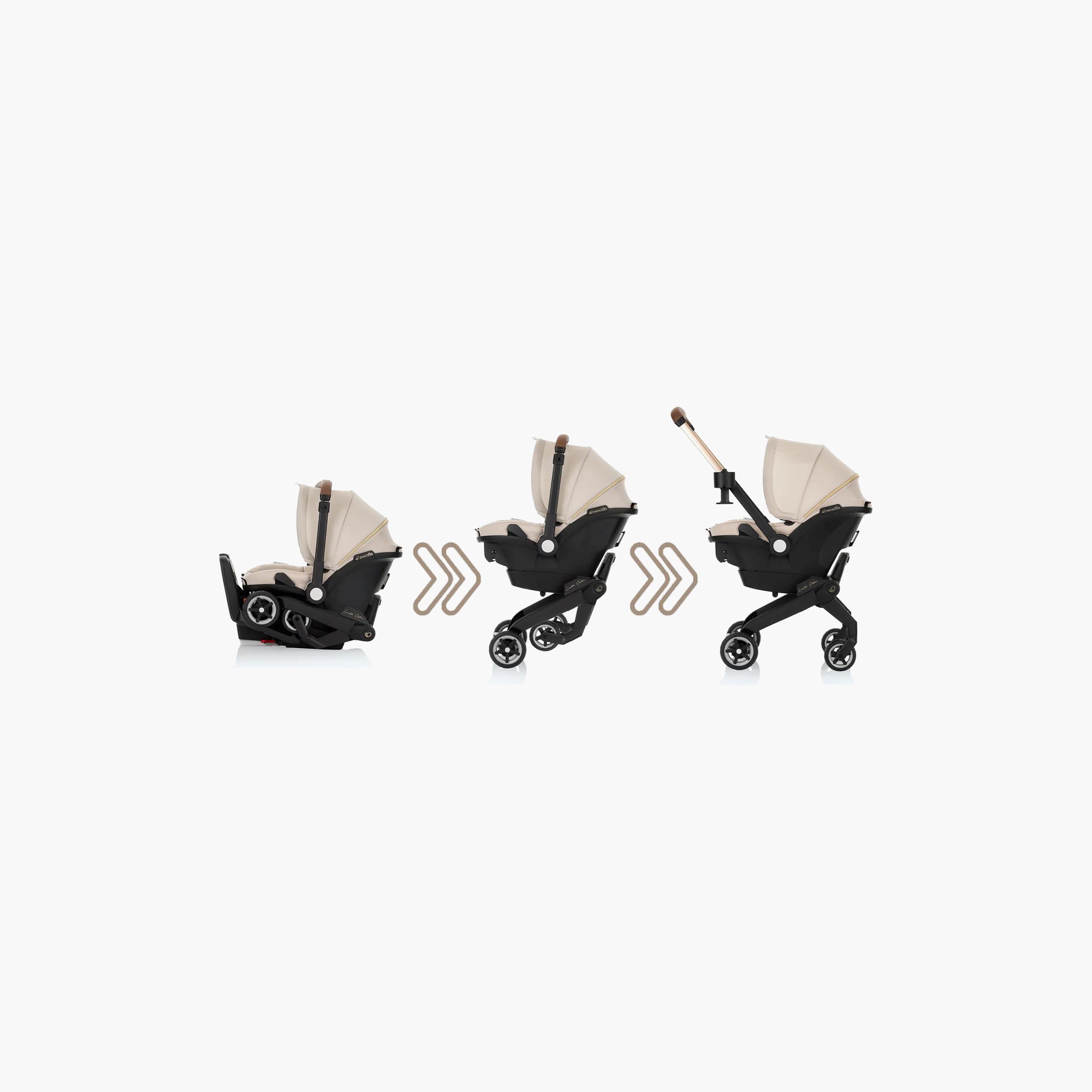مقعد سيارة وعربة أطفال شيفت دوالرايد مع مساحة تخزين متعددة من إيفنفلو - شامبين-baby-gear-strollersandprams-travelsystems-image-12