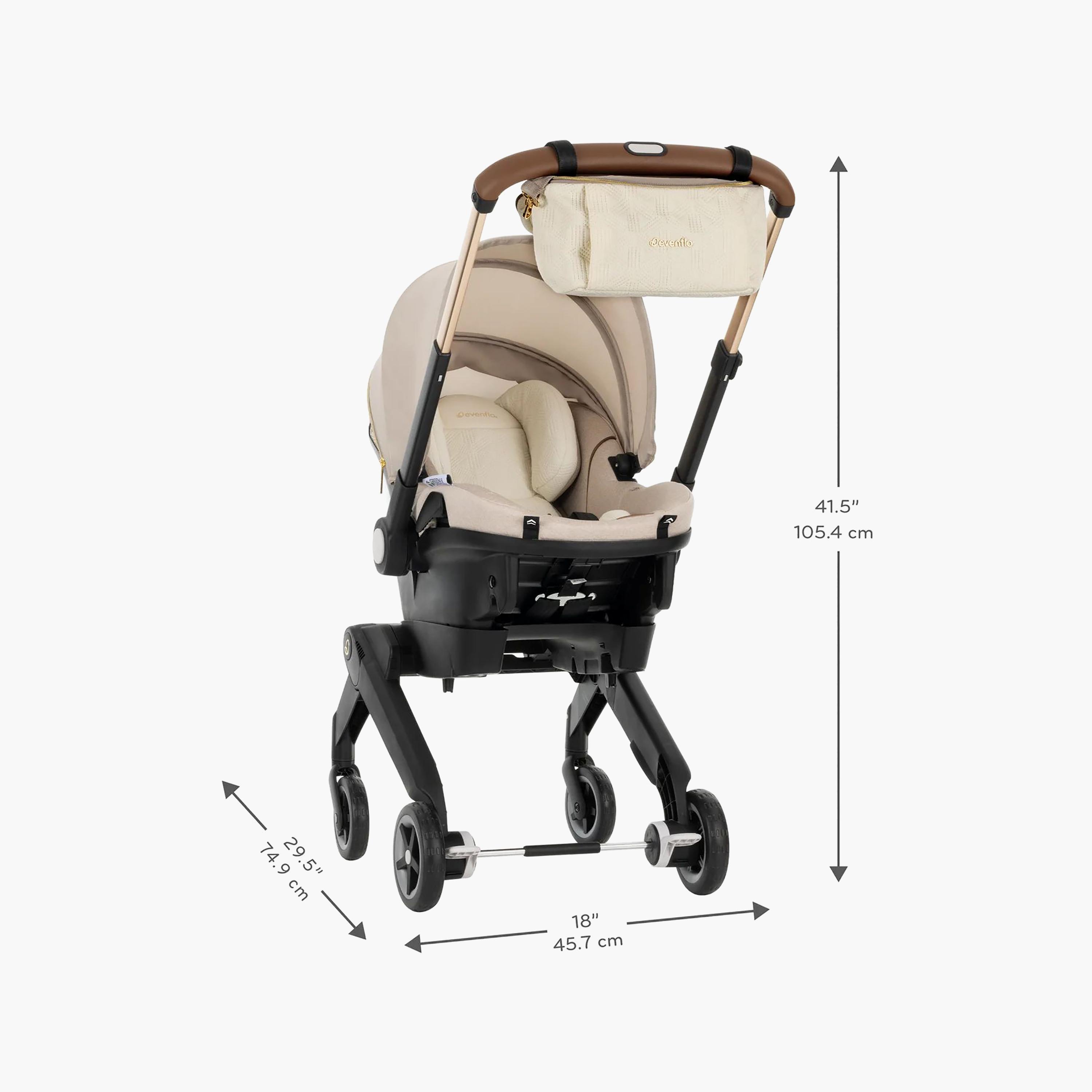 مقعد سيارة وعربة أطفال شيفت دوالرايد مع مساحة تخزين متعددة من إيفنفلو - شامبين-baby-gear-strollersandprams-travelsystems-image-9