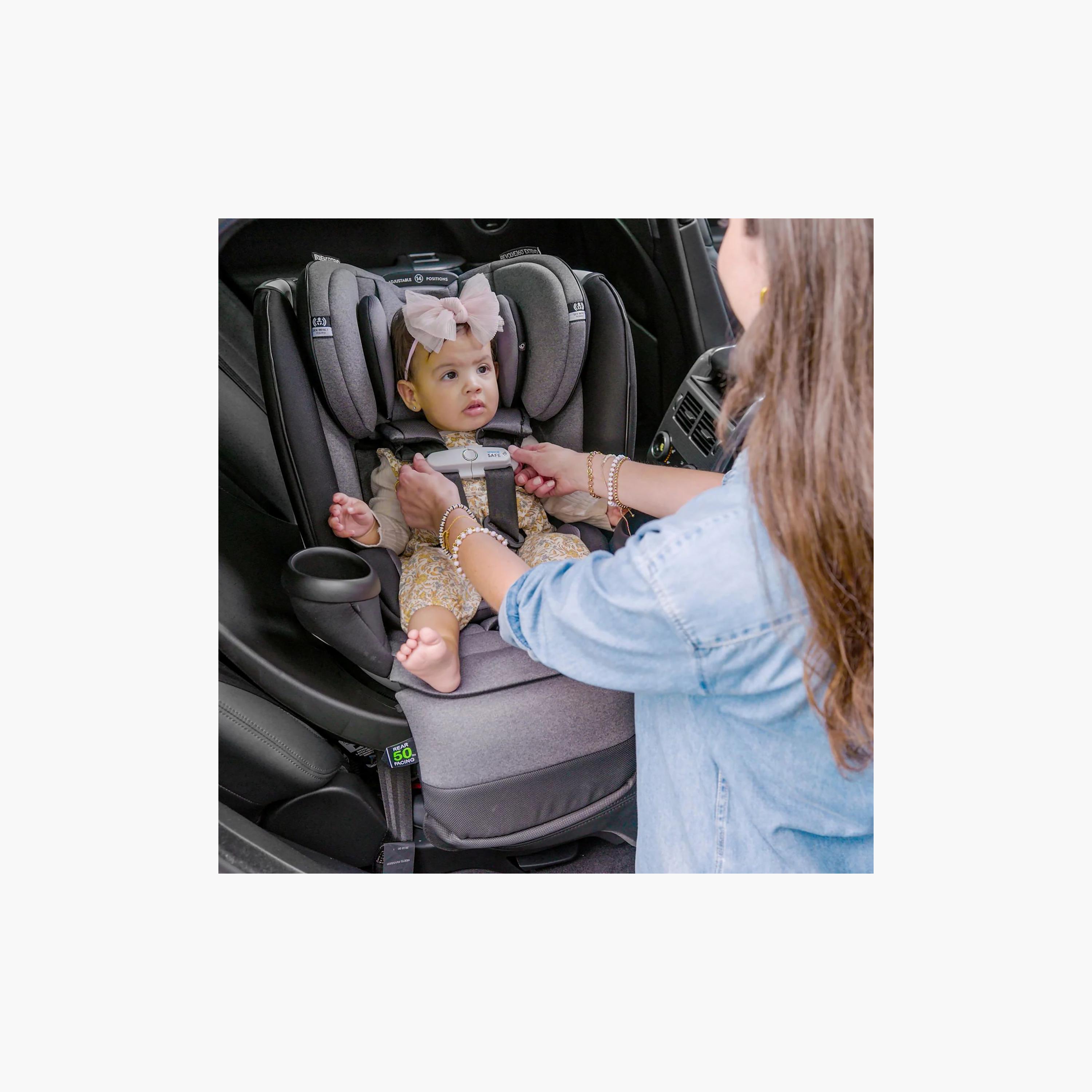 Evenflo Gold Revolve360 Extend All-in-One Rotational Car Seat with SensorSafe - Moonstone Gray-baby-gear-carseats-image-11