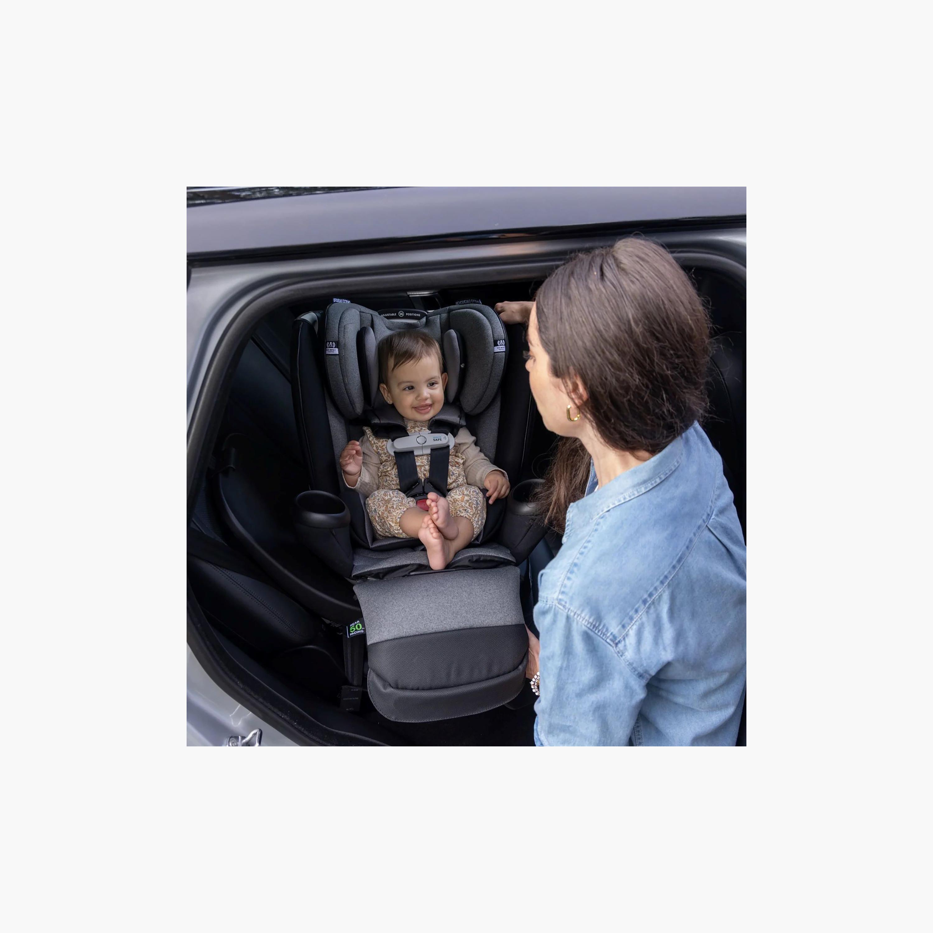 Evenflo Gold Revolve360 Extend All-in-One Rotational Car Seat with SensorSafe - Moonstone Gray-baby-gear-carseats-image-15