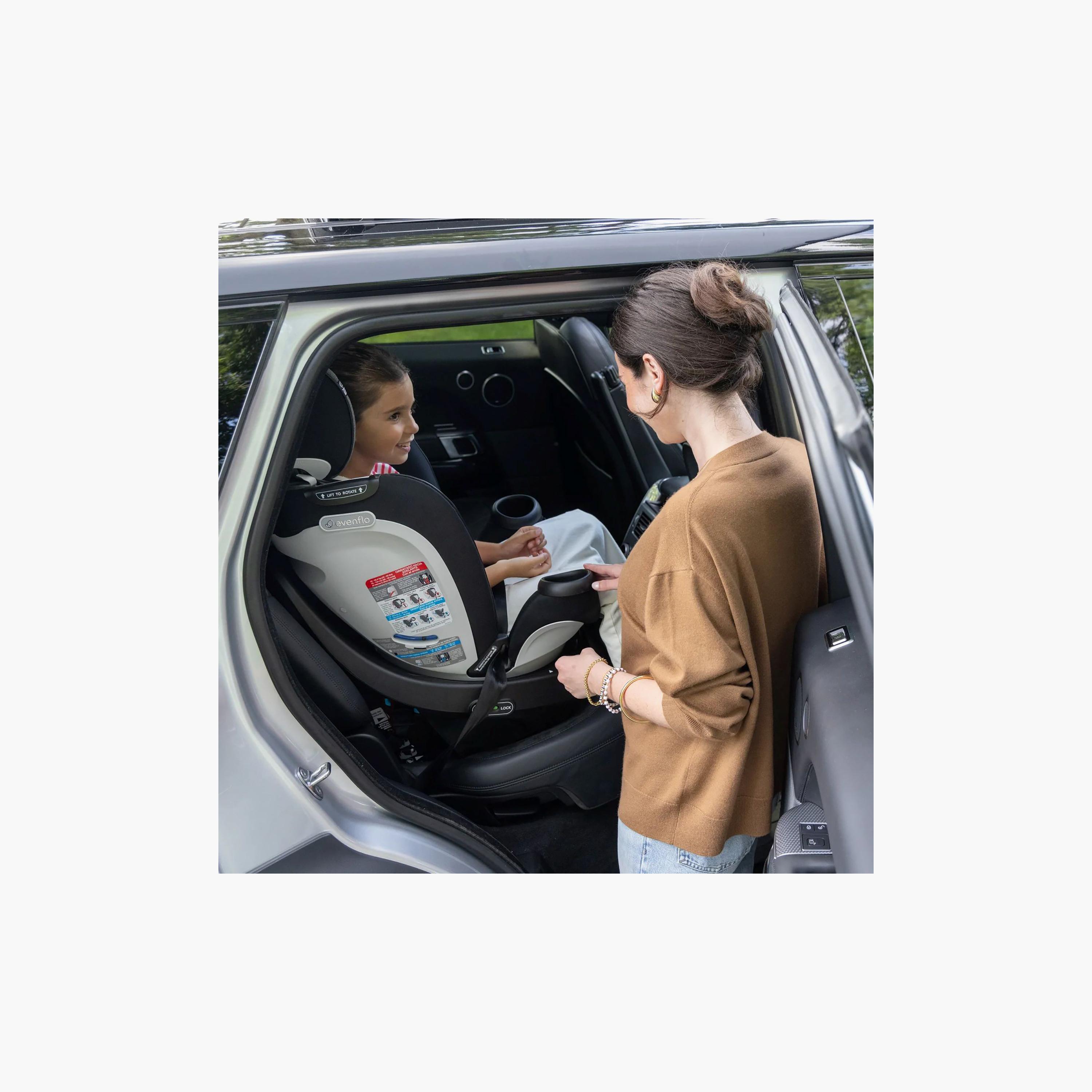 Evenflo Gold Revolve360 Extend All-in-One Rotational Car Seat with SensorSafe - Moonstone Gray-baby-gear-carseats-image-19