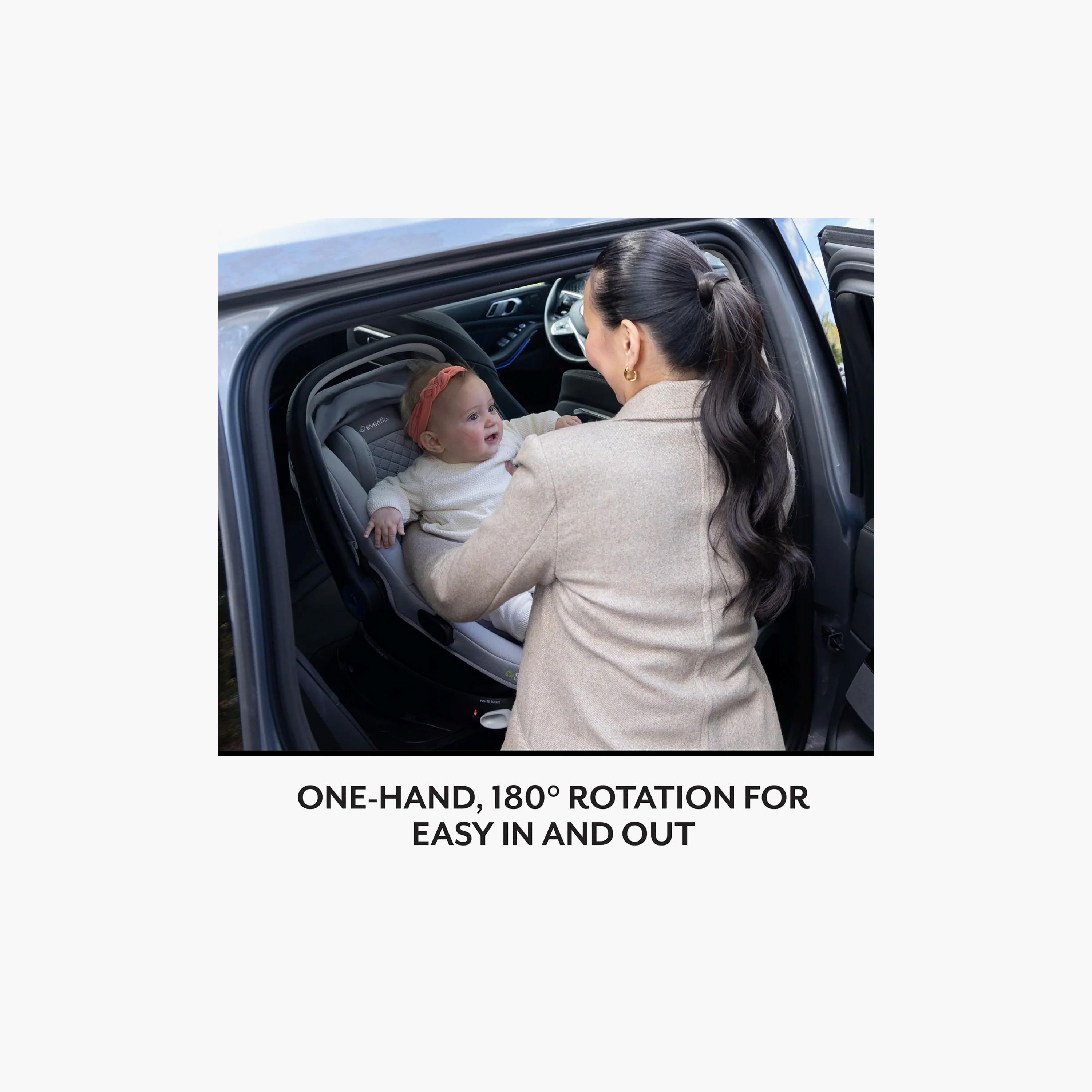 نظام السفر شيفت إنتويتي+ مع ريفولف180 لايتماكس NXT من إيفنفلو - أسود دوبان-baby-gear-strollersandprams-travelsystems-image-23