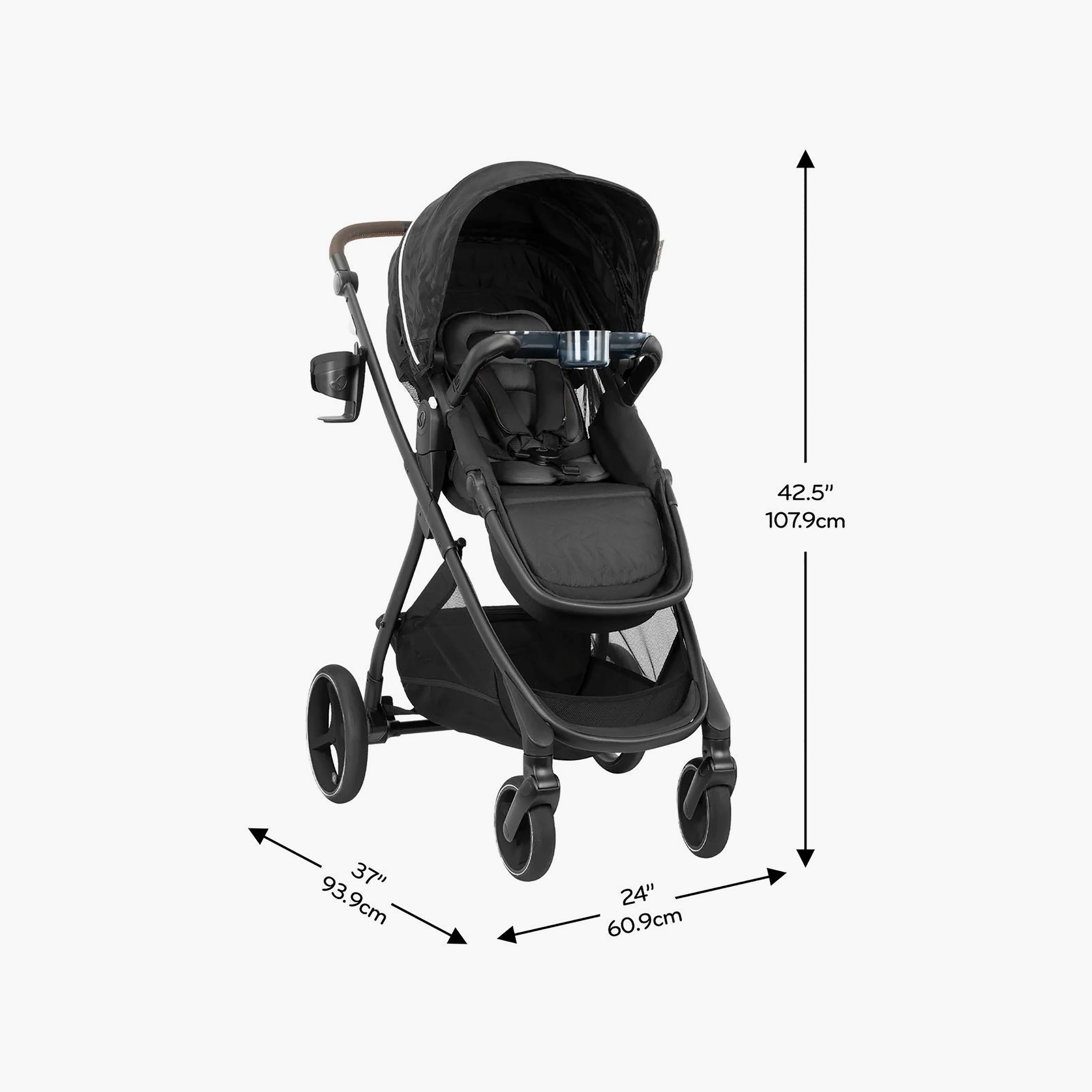 نظام السفر شيفت إنتويتي+ مع ريفولف180 لايتماكس NXT من إيفنفلو - أسود دوبان-baby-gear-strollersandprams-travelsystems-image-25