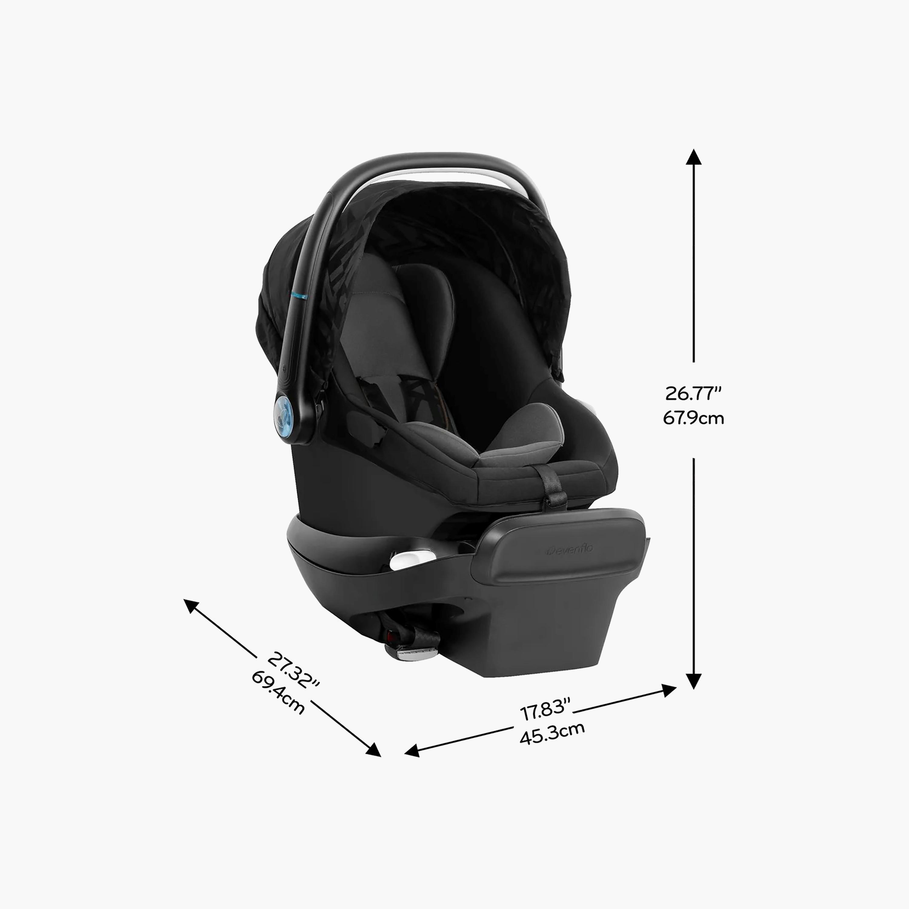 نظام السفر شيفت إنتويتي+ مع ريفولف180 لايتماكس NXT من إيفنفلو - أسود دوبان-baby-gear-strollersandprams-travelsystems-image-27