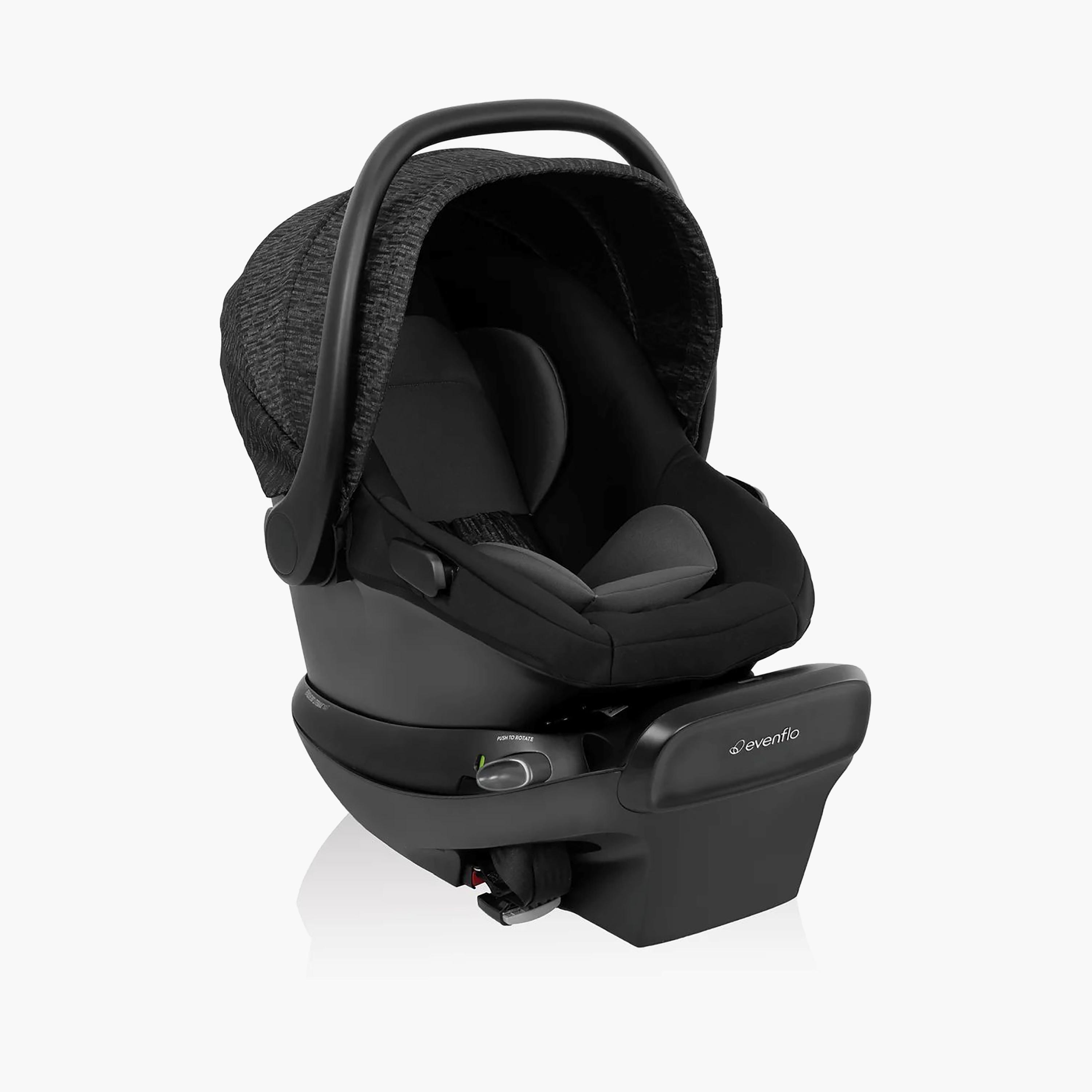 Evenflo Shyft Intuiti Travel System with Revolve180 LiteMax NXT Infant Car Seat - Black Shale-baby-gear-strollersandprams-travelsystems-image-2