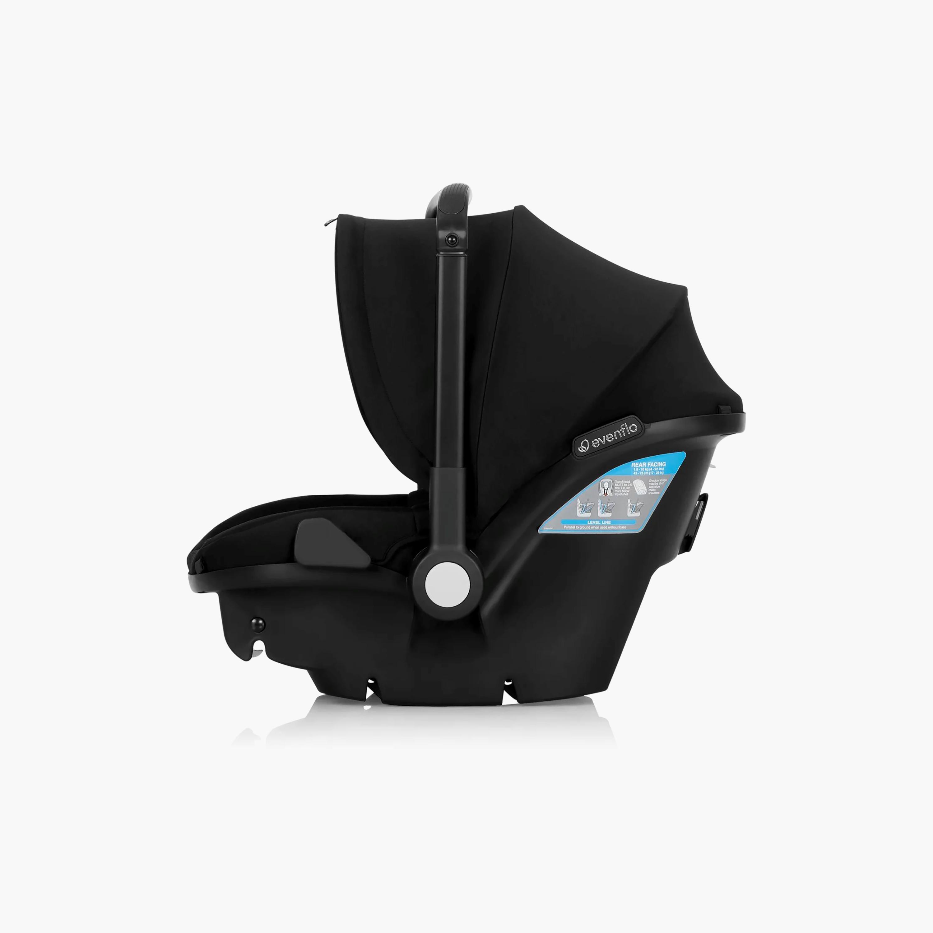 Evenflo Shyft DualRide Infant Car Seat & Stroller Combo - Beaufort Black-baby-gear-strollersandprams-travelsystems-image-2