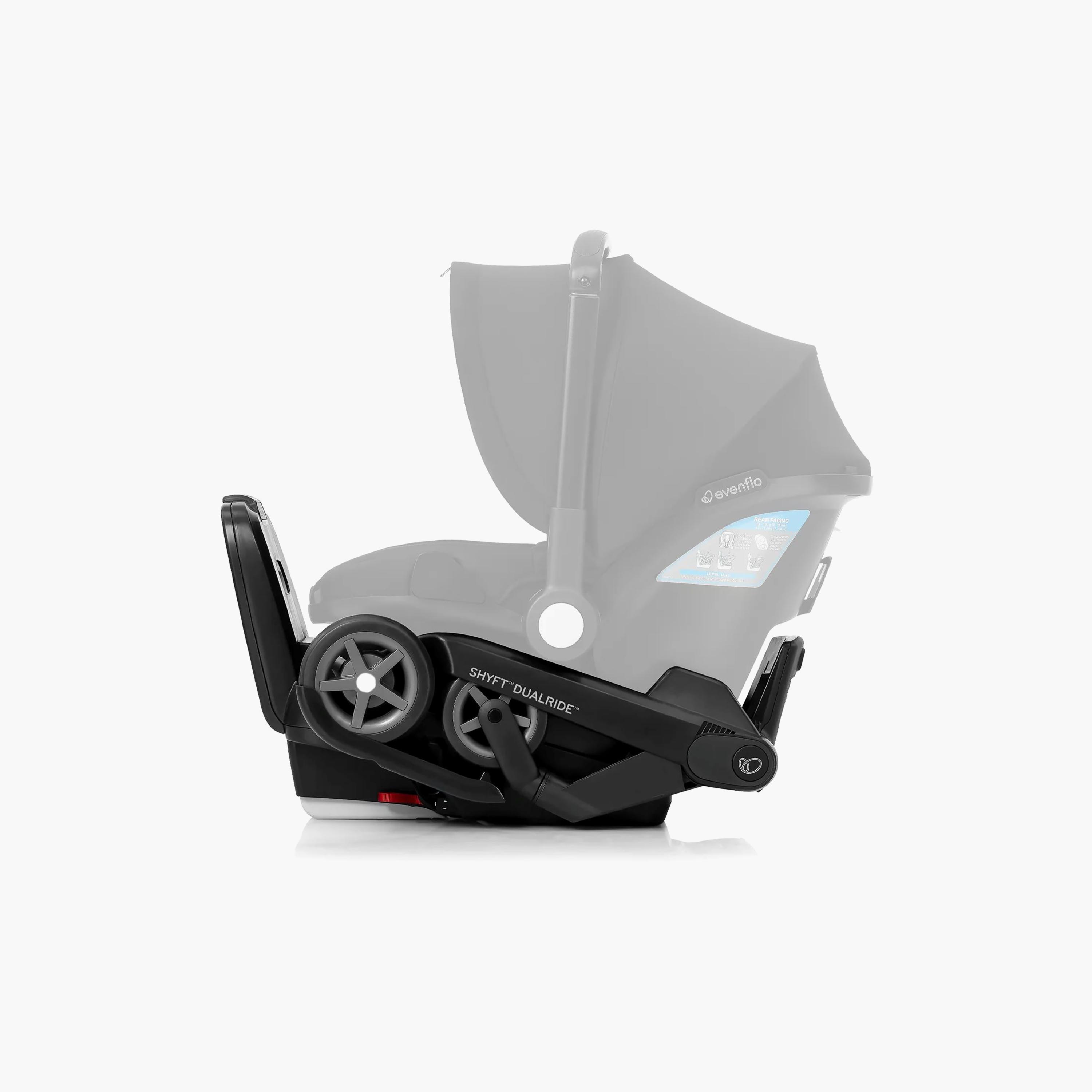 Evenflo Shyft DualRide Infant Car Seat & Stroller Combo - Beaufort Black-baby-gear-strollersandprams-travelsystems-image-9