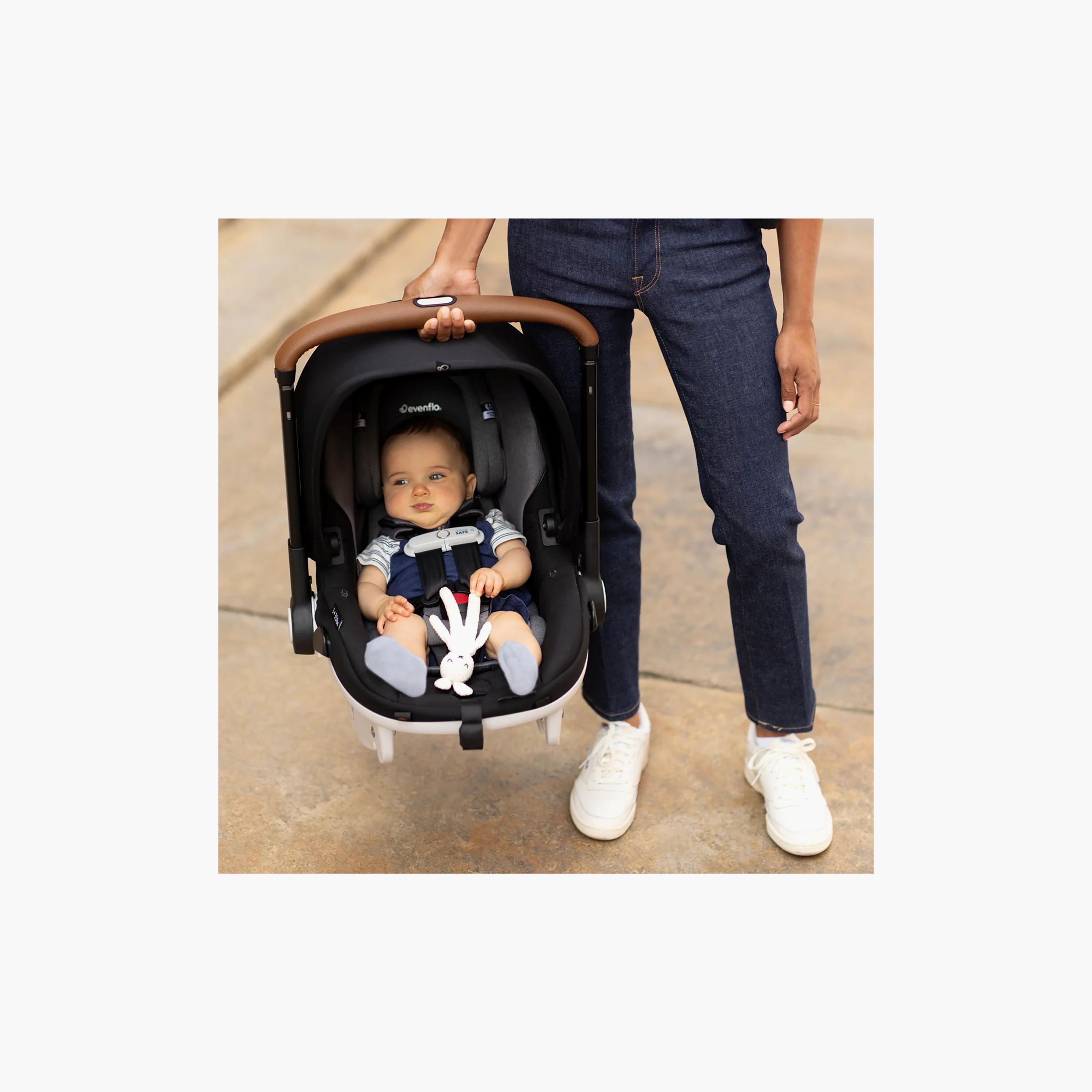 Evenflo Gold Shyft DualRide with Carryall Storage Infant Car Seat & Stroller - Onyx Black-baby-gear-strollersandprams-travelsystems-image-14