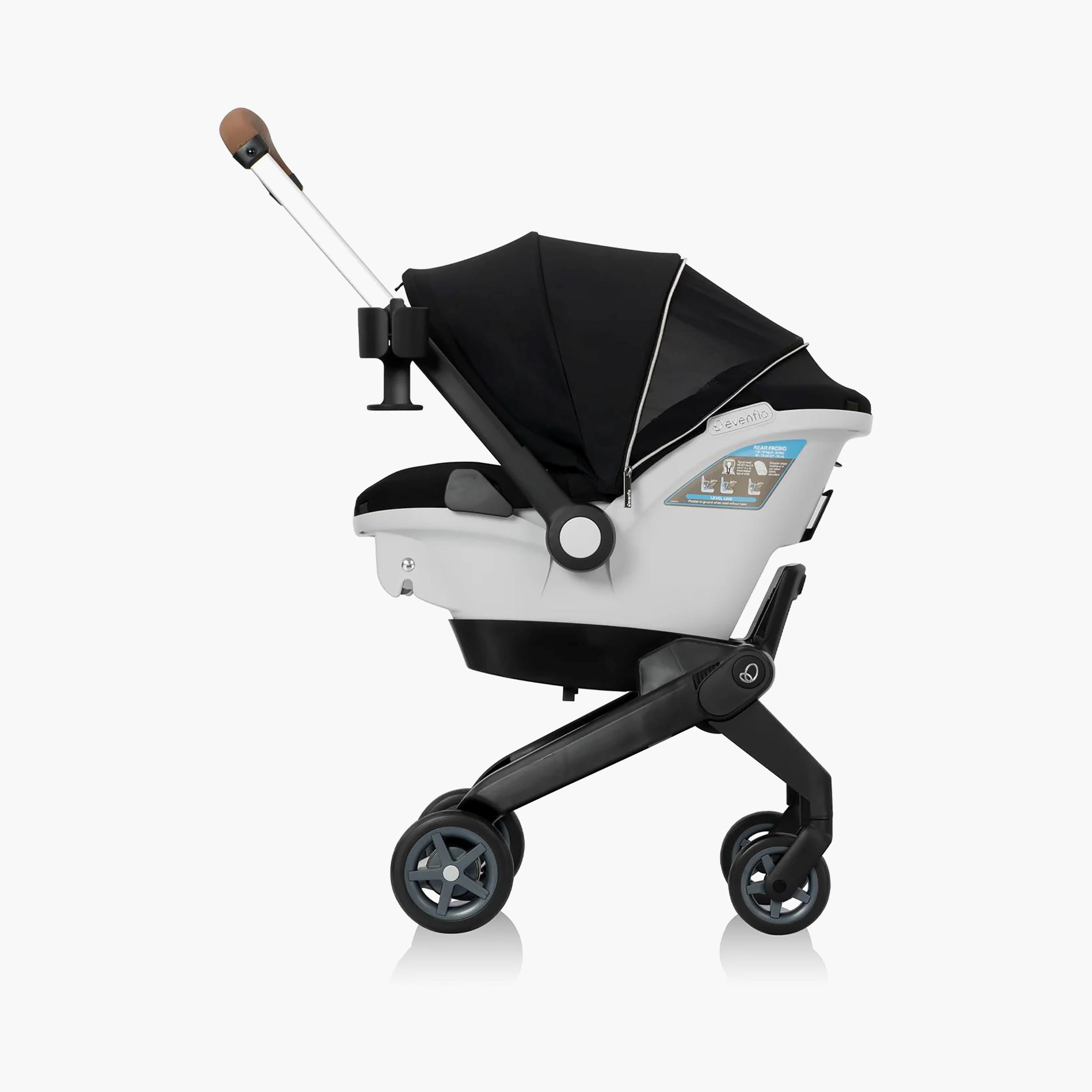 Evenflo Gold Shyft DualRide with Carryall Storage Infant Car Seat & Stroller - Onyx Black-baby-gear-strollersandprams-travelsystems-image-17