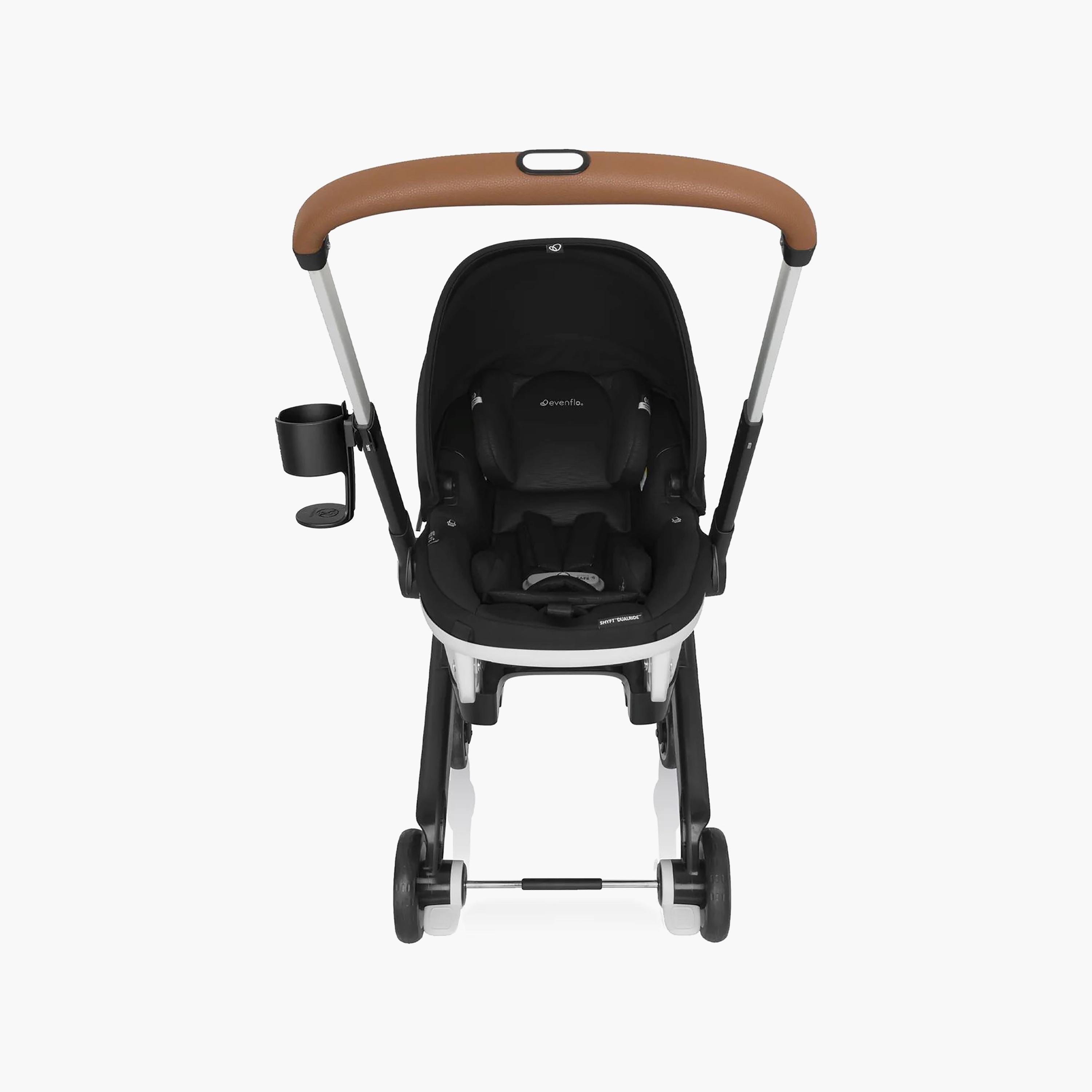 Evenflo Gold Shyft DualRide with Carryall Storage Infant Car Seat & Stroller - Onyx Black-baby-gear-strollersandprams-travelsystems-image-20