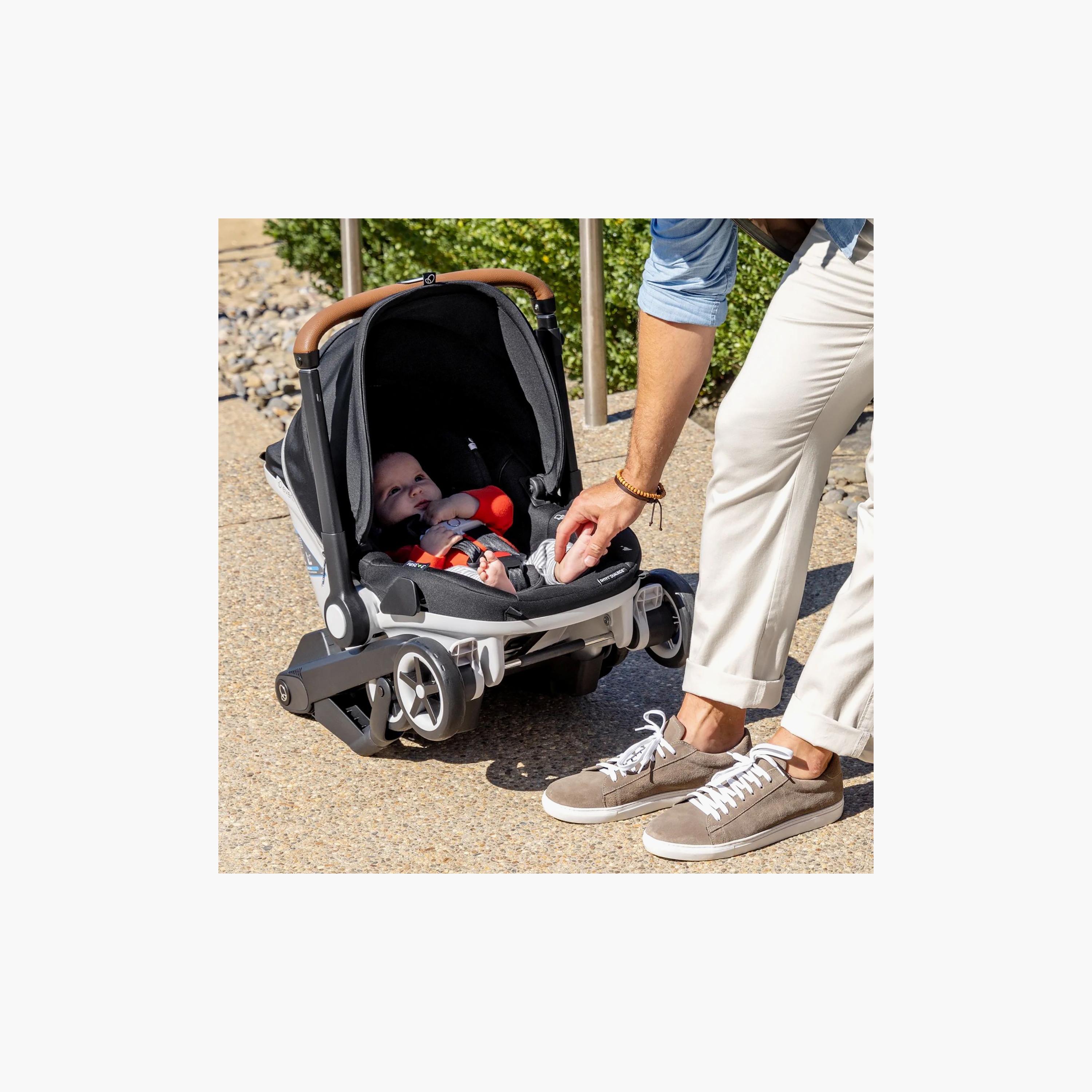 Evenflo Gold Shyft DualRide with Carryall Storage Infant Car Seat & Stroller - Onyx Black-baby-gear-strollersandprams-travelsystems-image-22