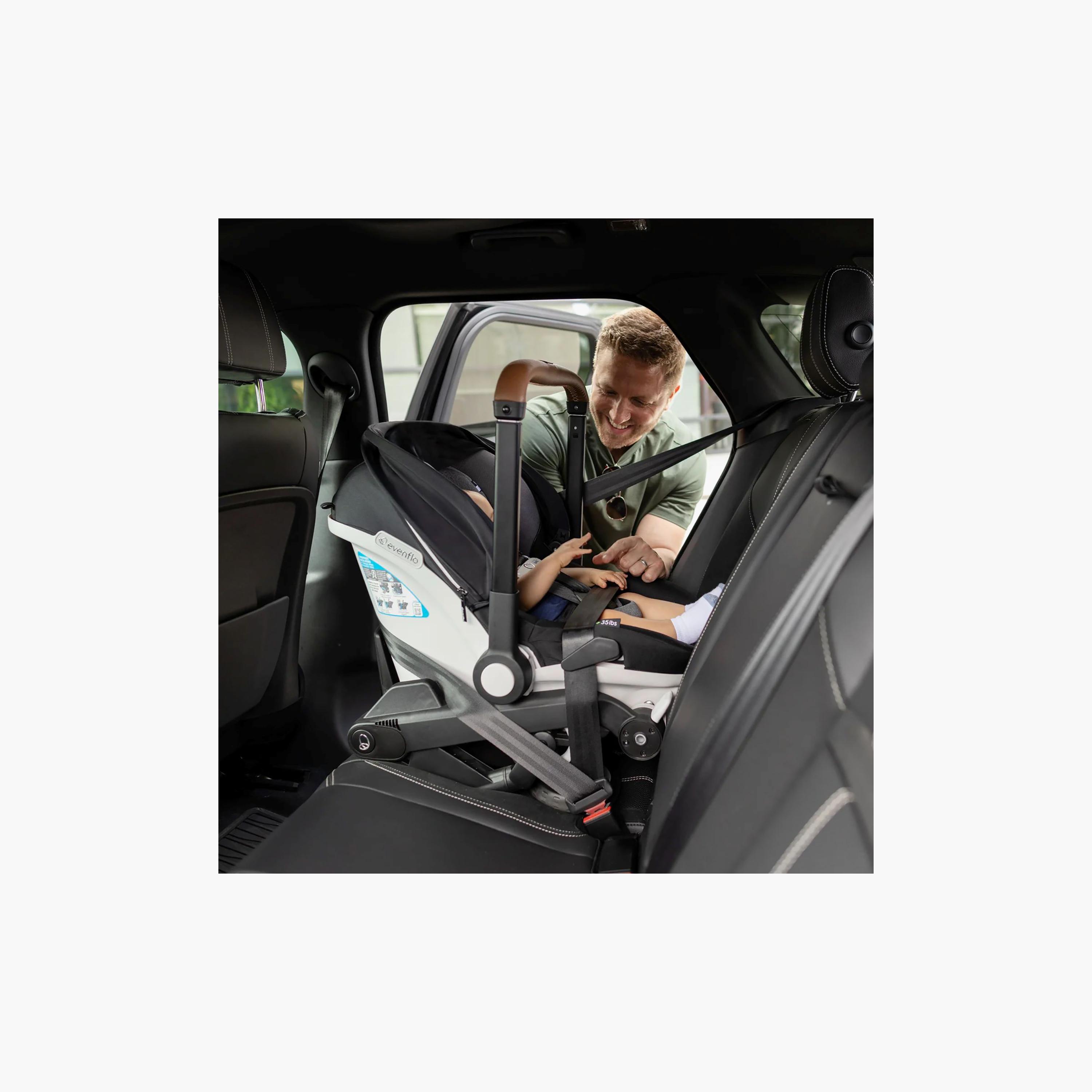 Evenflo Gold Shyft DualRide with Carryall Storage Infant Car Seat & Stroller - Onyx Black-baby-gear-strollersandprams-travelsystems-image-24