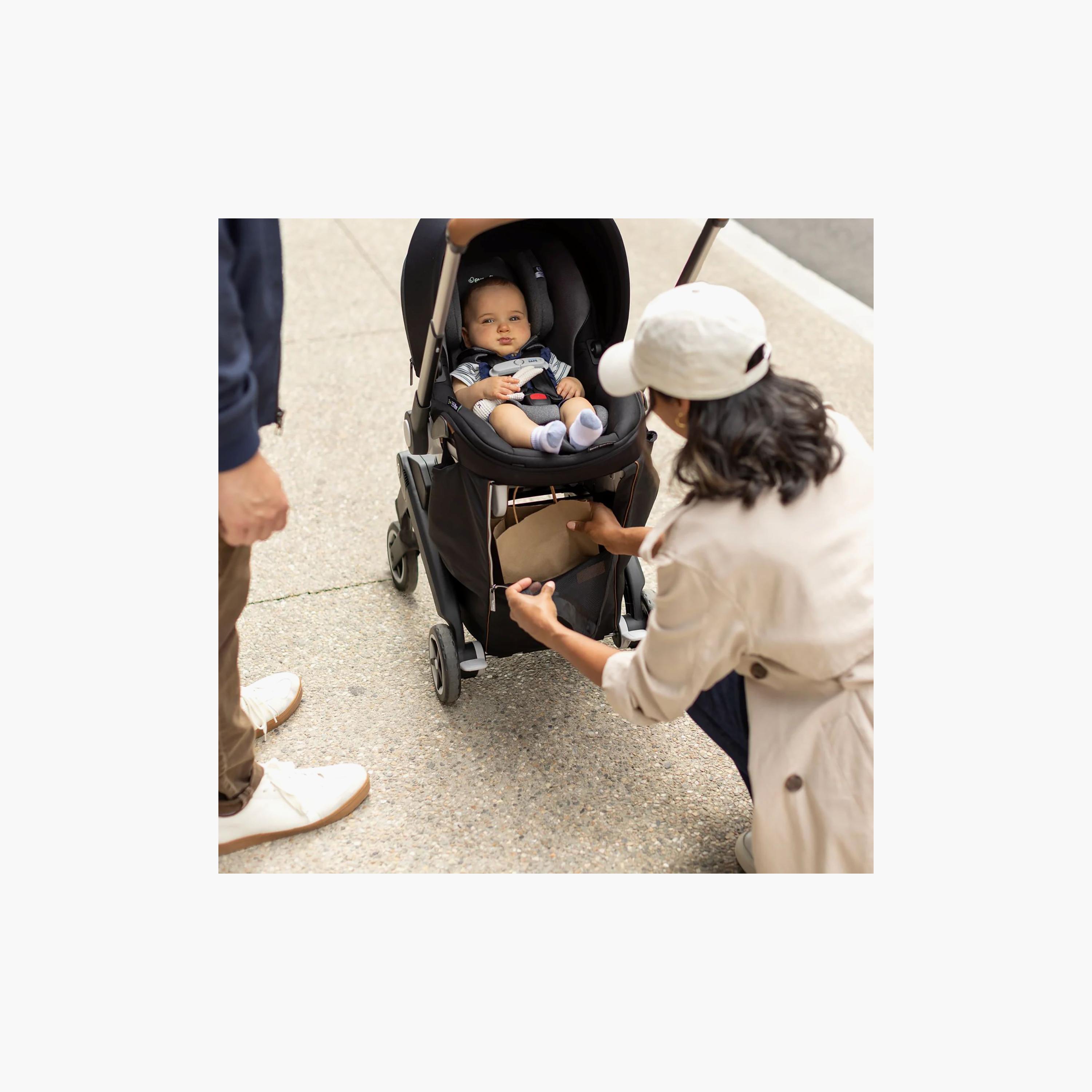 Evenflo Gold Shyft DualRide with Carryall Storage Infant Car Seat & Stroller - Onyx Black-baby-gear-strollersandprams-travelsystems-image-9