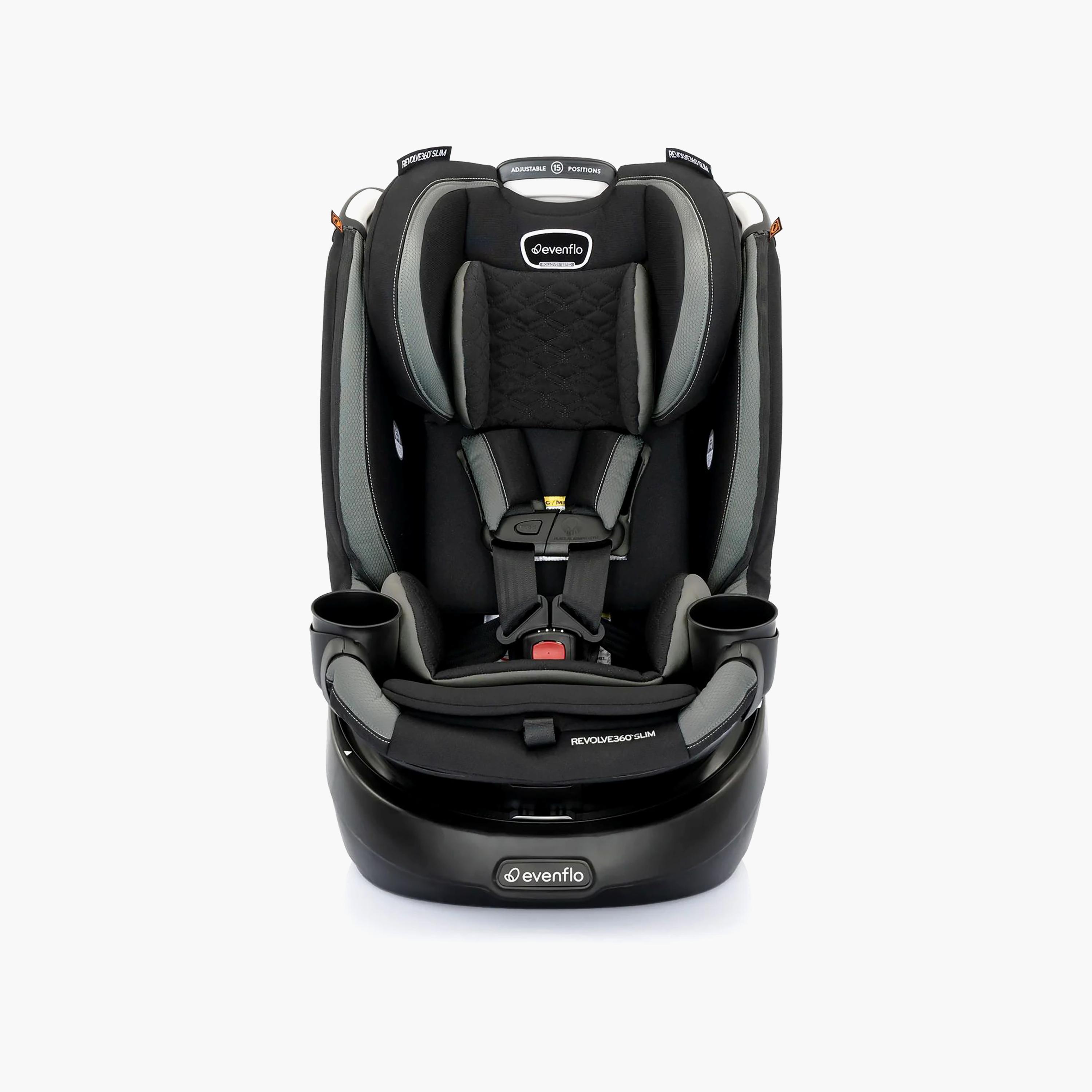 Evenflo Revolve360 Slim 2-in-1 Rotational Car Seat - Salem Black-baby-gear-carseats-image-1
