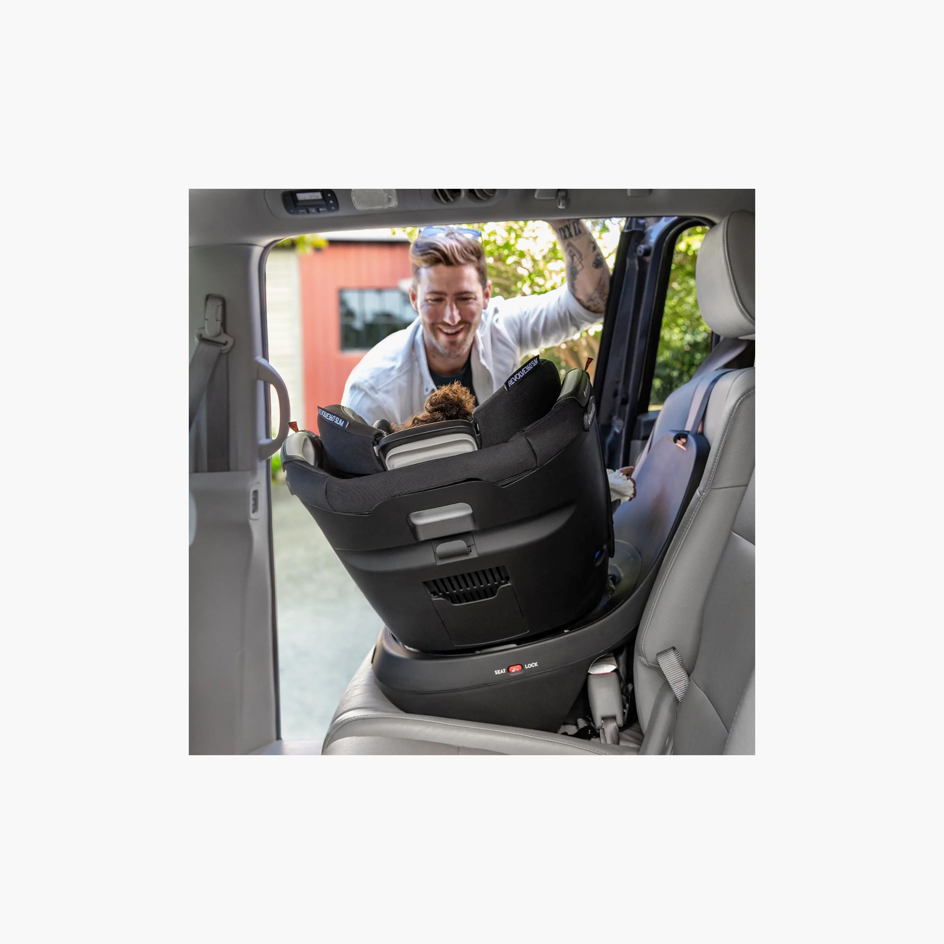 Evenflo Revolve360 Slim 2-in-1 Rotational Car Seat - Salem Black-baby-gear-carseats-image-13