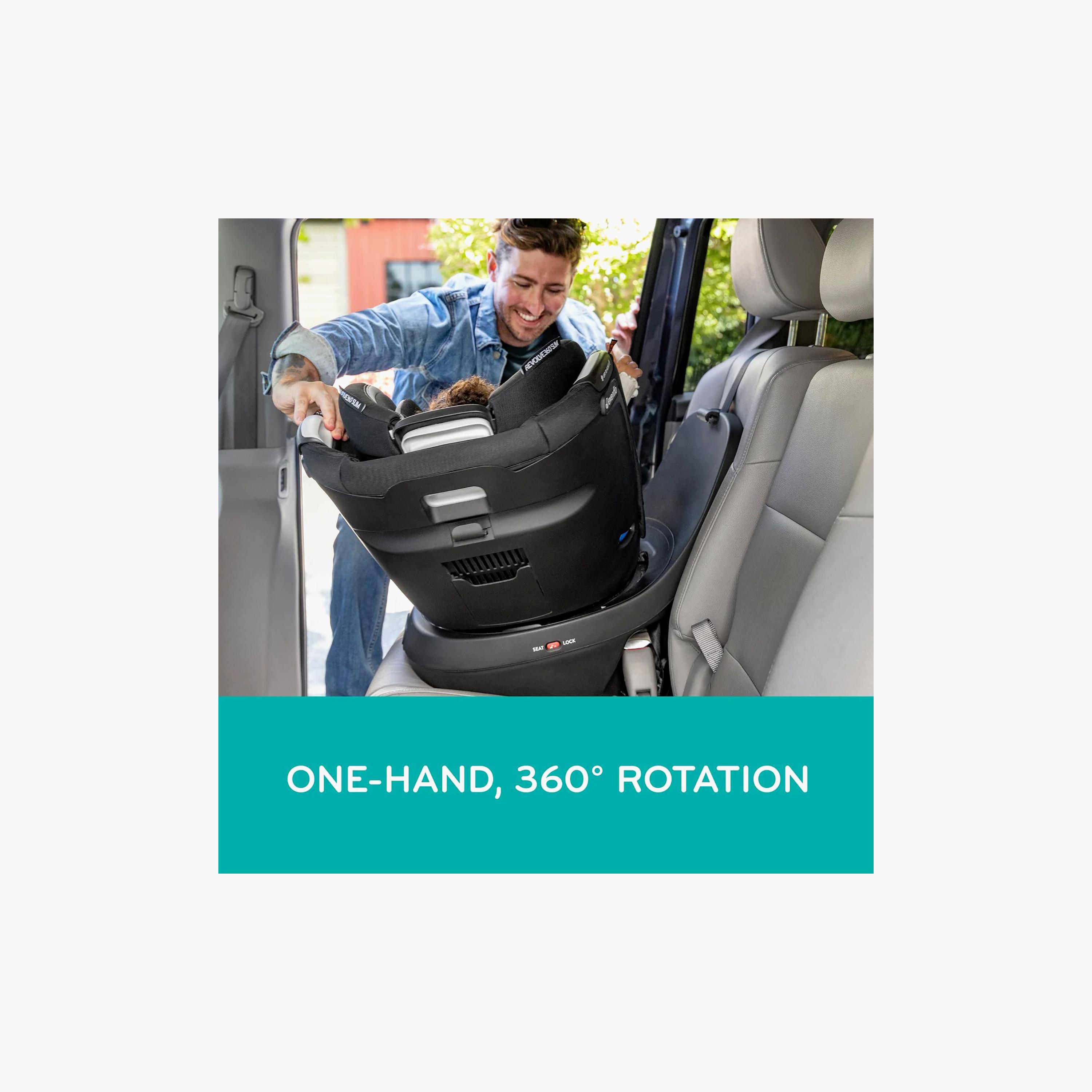 Evenflo Revolve360 Slim 2-in-1 Rotational Car Seat - Salem Black-baby-gear-carseats-image-17