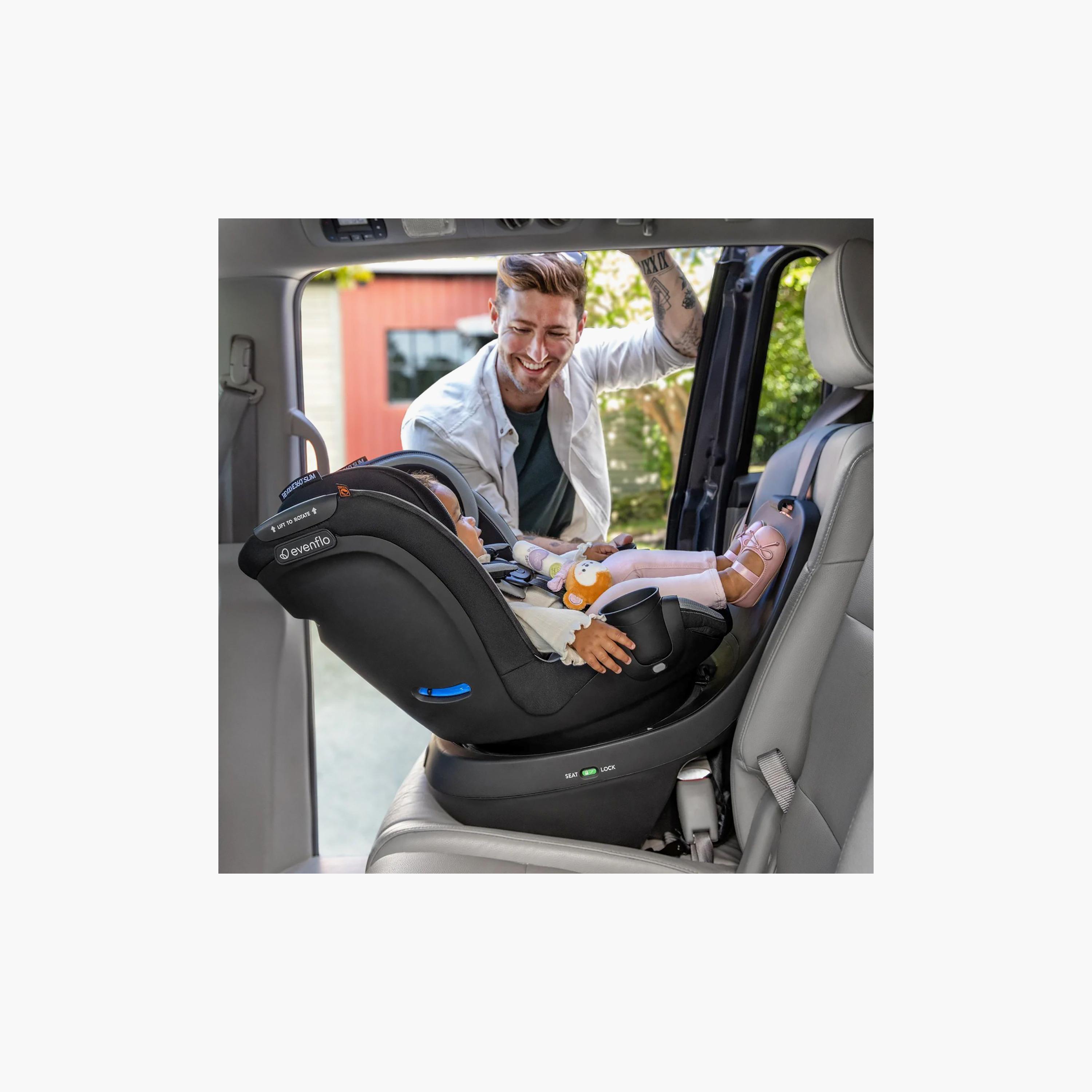 Evenflo Revolve360 Slim 2-in-1 Rotational Car Seat - Salem Black-baby-gear-carseats-image-18