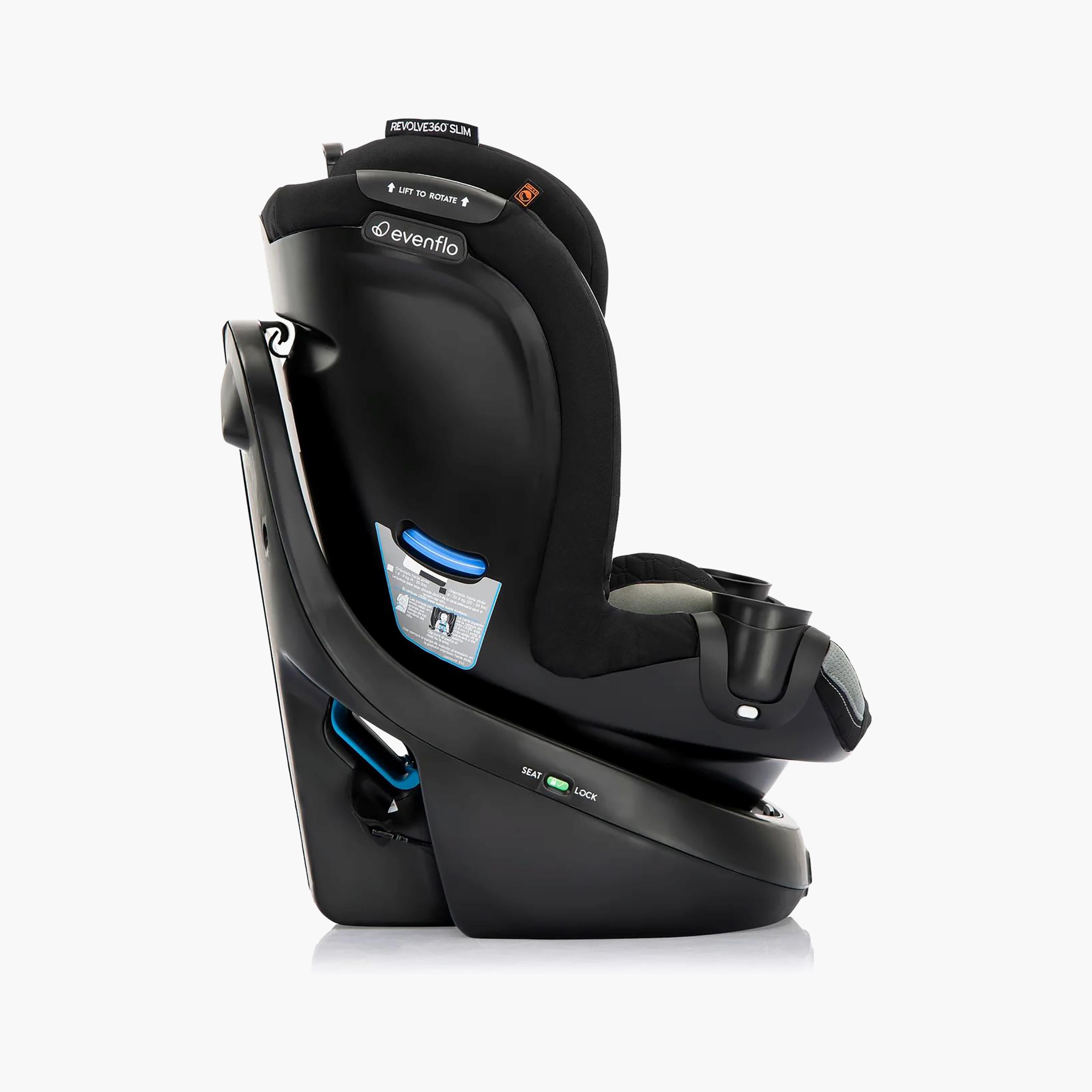 Evenflo Revolve360 Slim 2-in-1 Rotational Car Seat - Salem Black-baby-gear-carseats-image-2