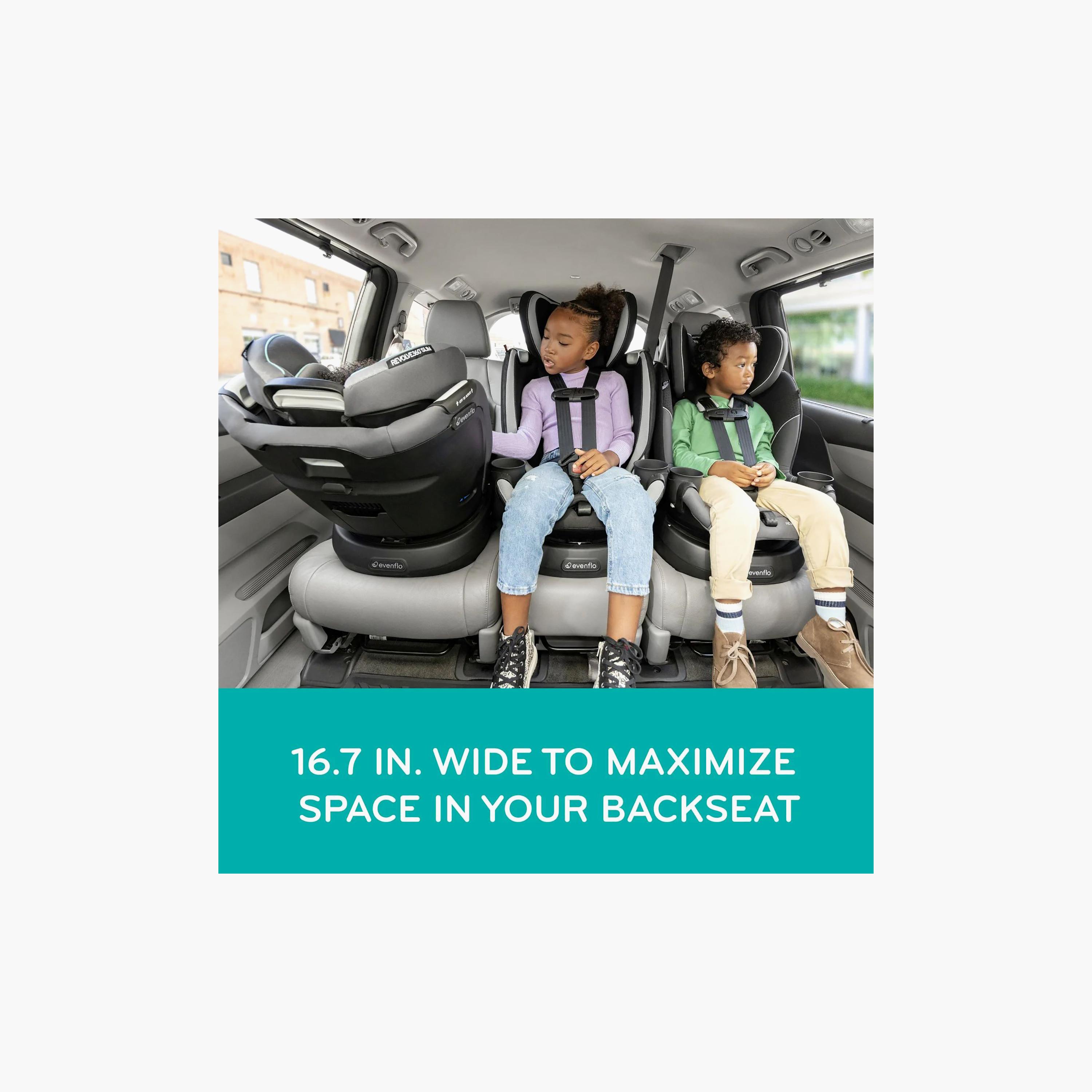 Evenflo Revolve360 Slim 2-in-1 Rotational Car Seat - Salem Black-baby-gear-carseats-image-22