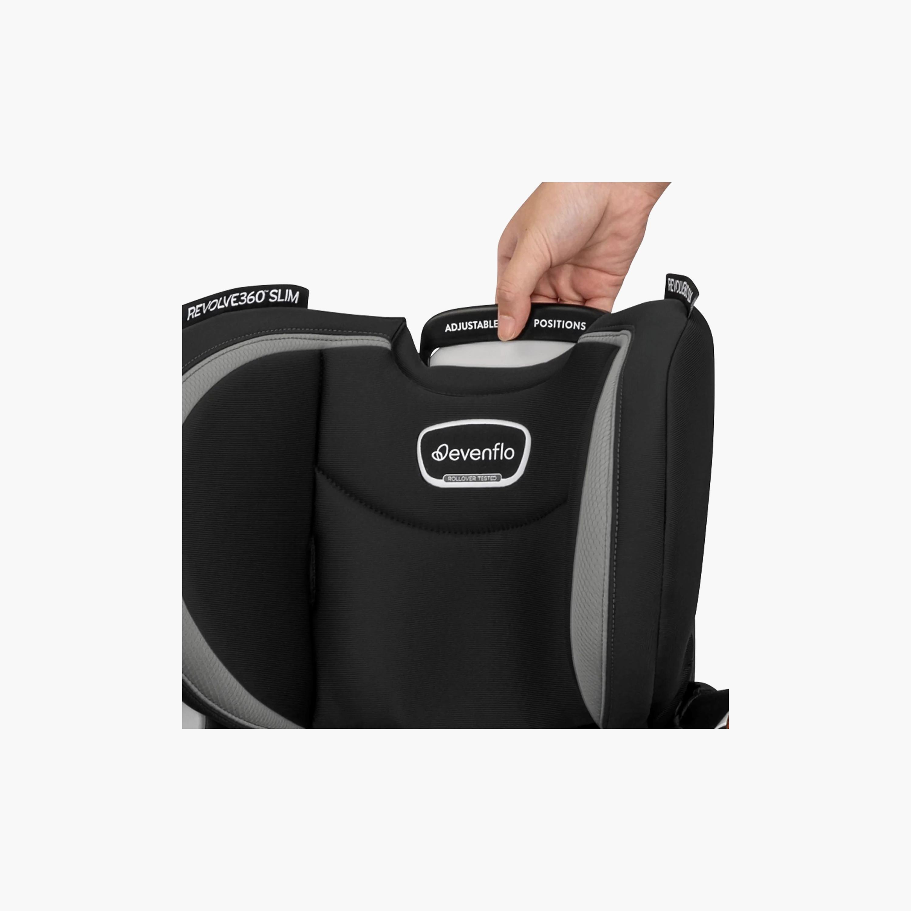 Evenflo Revolve360 Slim 2-in-1 Rotational Car Seat - Salem Black-baby-gear-carseats-image-4