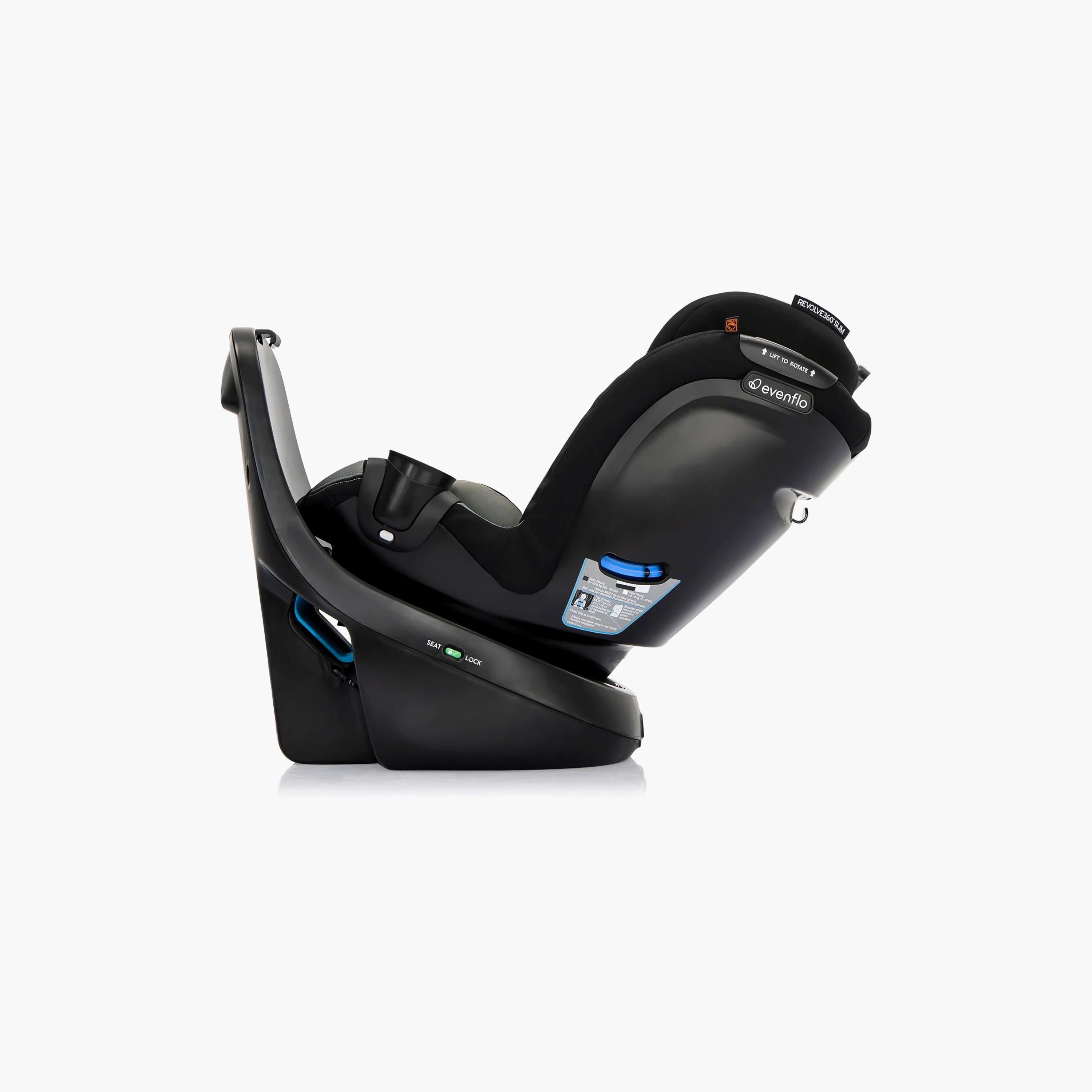 Evenflo Revolve360 Slim 2-in-1 Rotational Car Seat - Salem Black-baby-gear-carseats-image-7
