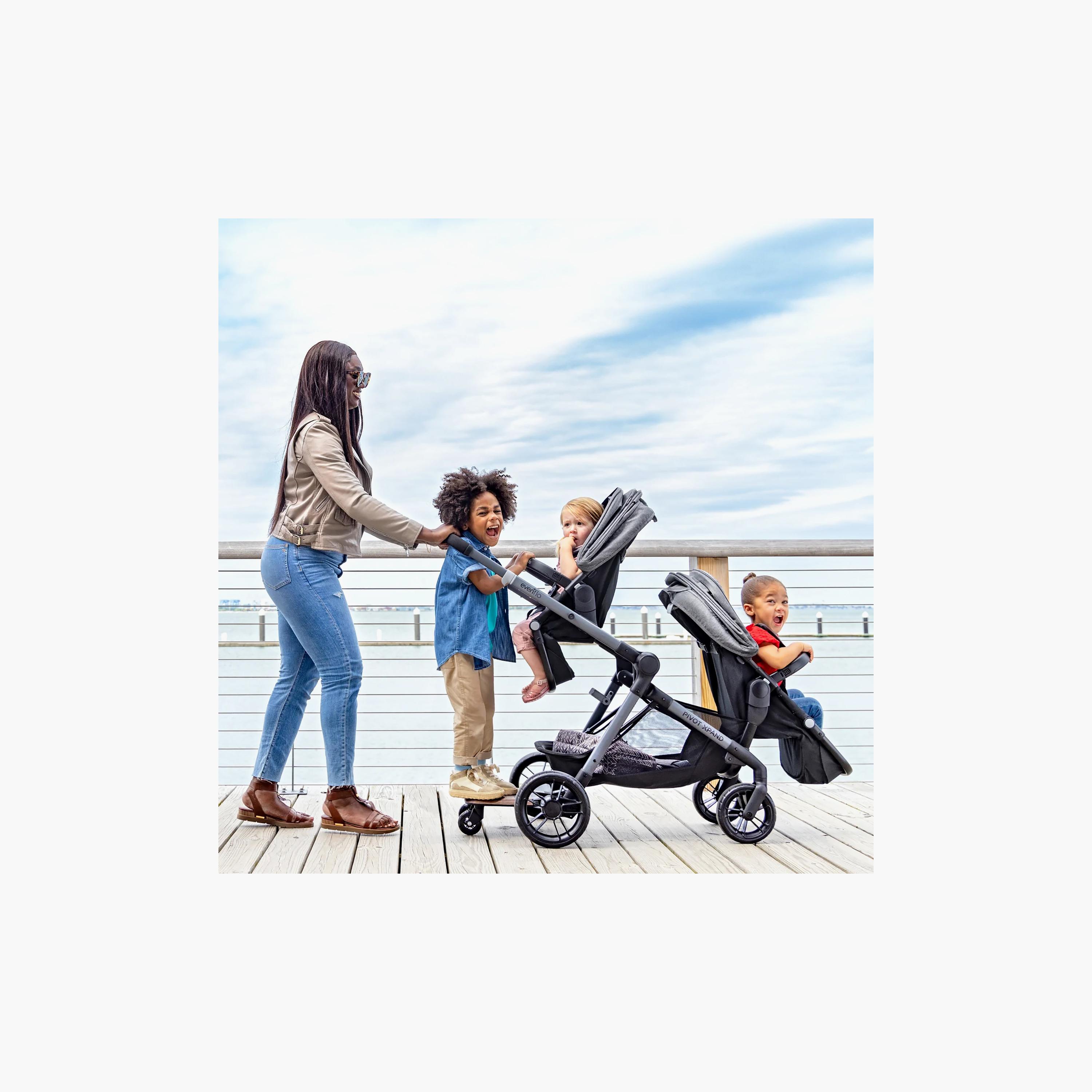 عربة أطفال مزدوجة بيفوت إكسباند موديولار من إيفنفلو - أسود أيرشاير-baby-gear-strollersandprams-travelsystems-image-5