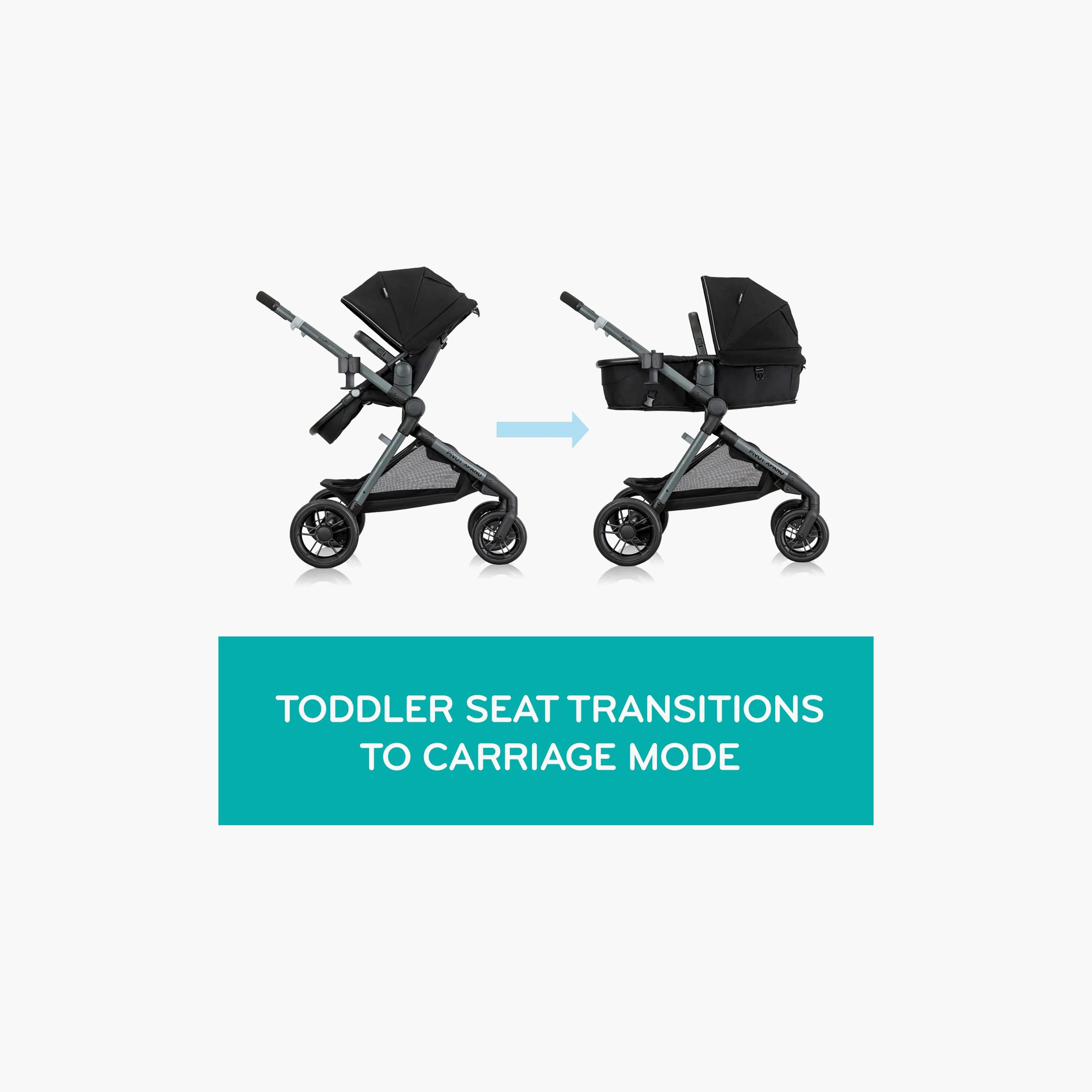 عربة أطفال مزدوجة بيفوت إكسباند موديولار من إيفنفلو - أسود أيرشاير-baby-gear-strollersandprams-travelsystems-image-4