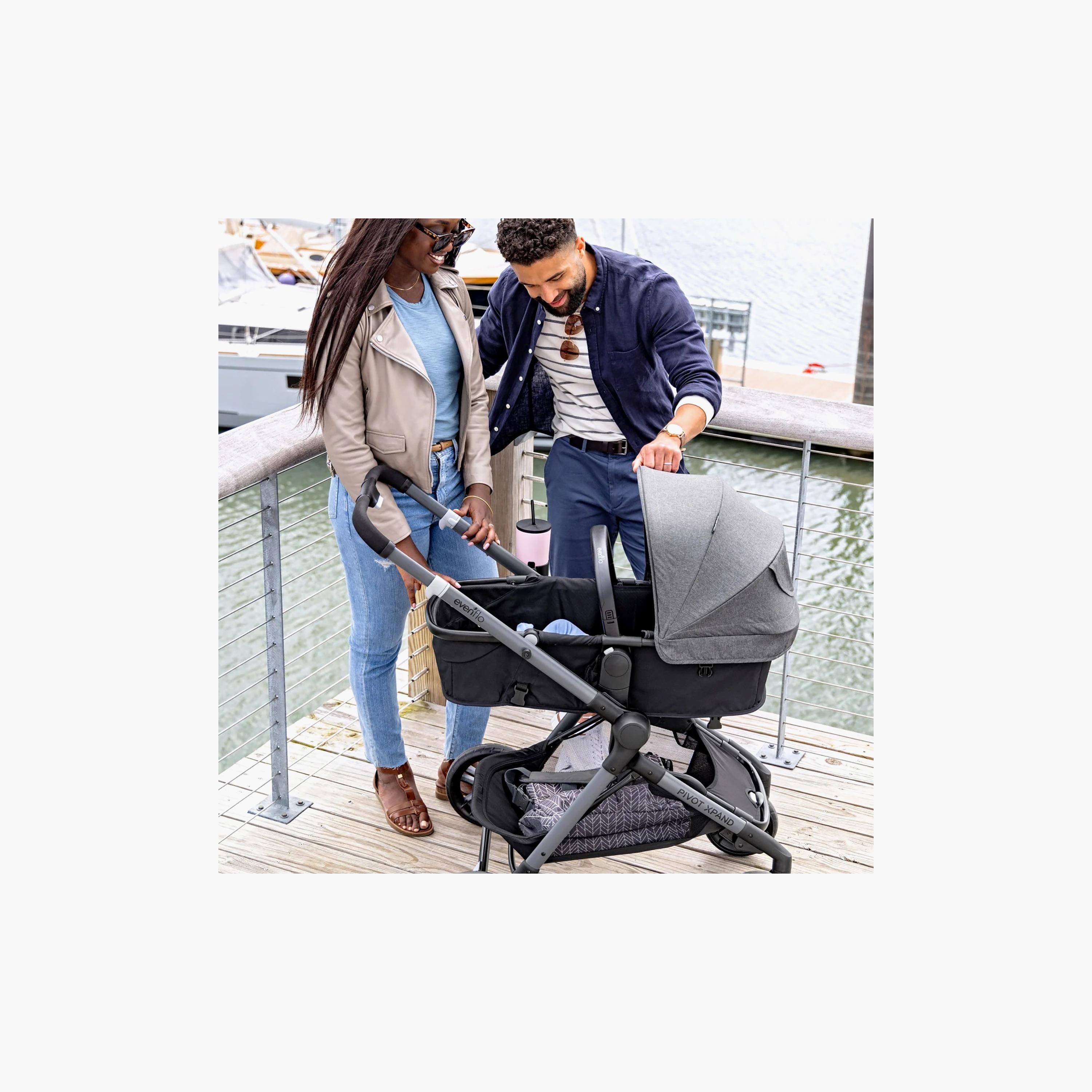 عربة أطفال مزدوجة بيفوت إكسباند موديولار من إيفنفلو - أسود أيرشاير-baby-gear-strollersandprams-travelsystems-image-3