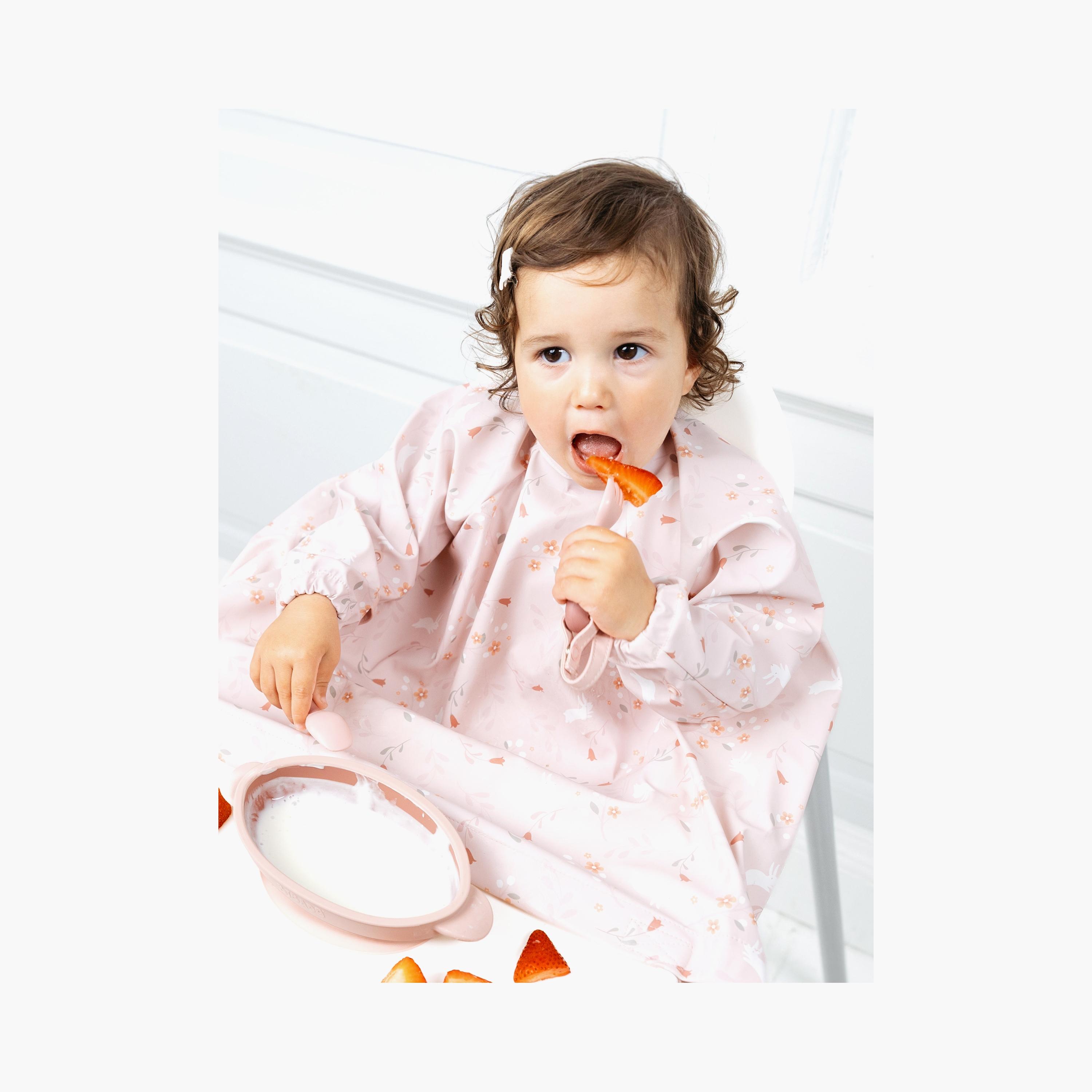 Bibado Long Sleeve Coverall Baby Weaning Bibs - Botanical Bunnies-baby-feeding-bibs-image-10
