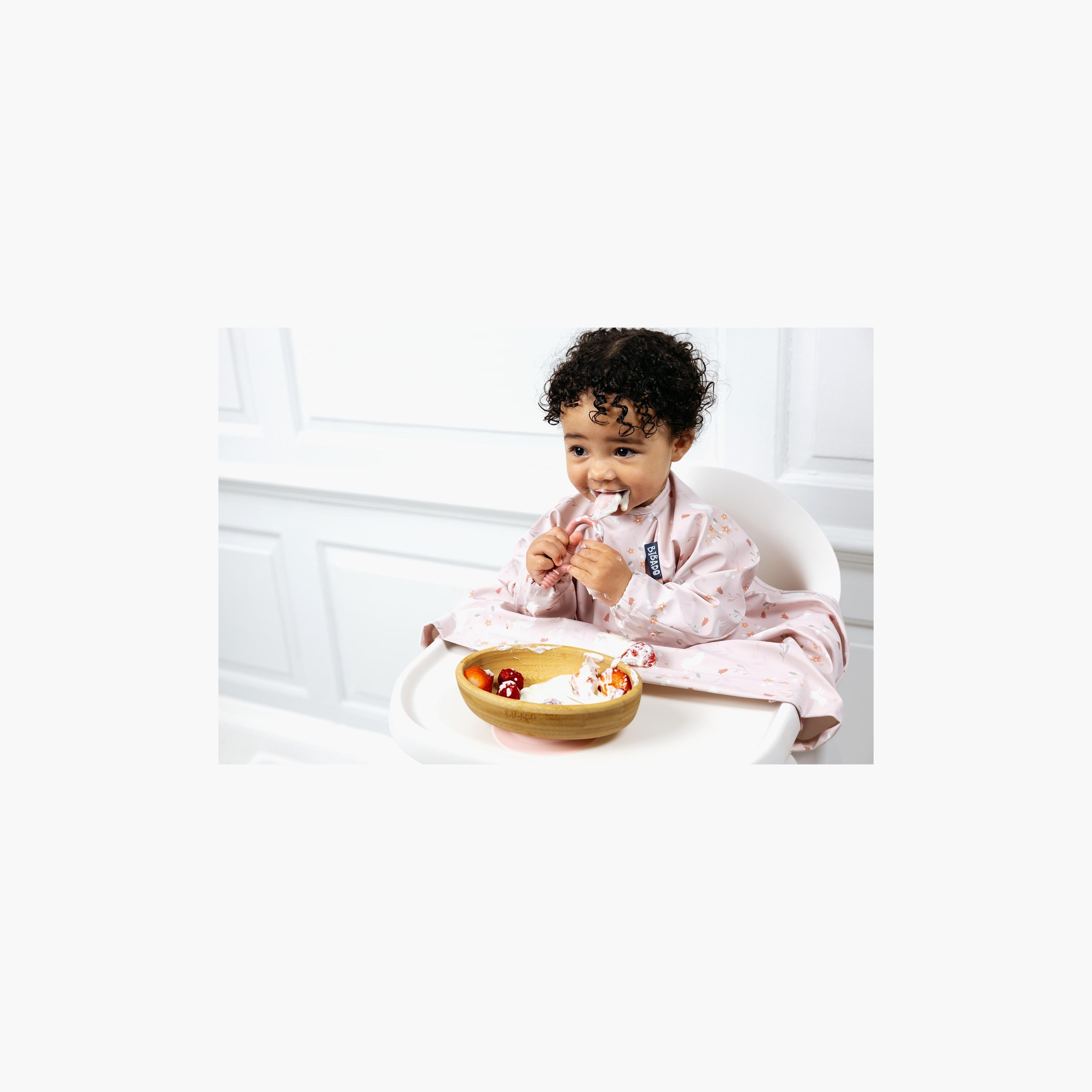 Bibado Long Sleeve Coverall Baby Weaning Bibs - Botanical Bunnies-baby-feeding-bibs-image-11