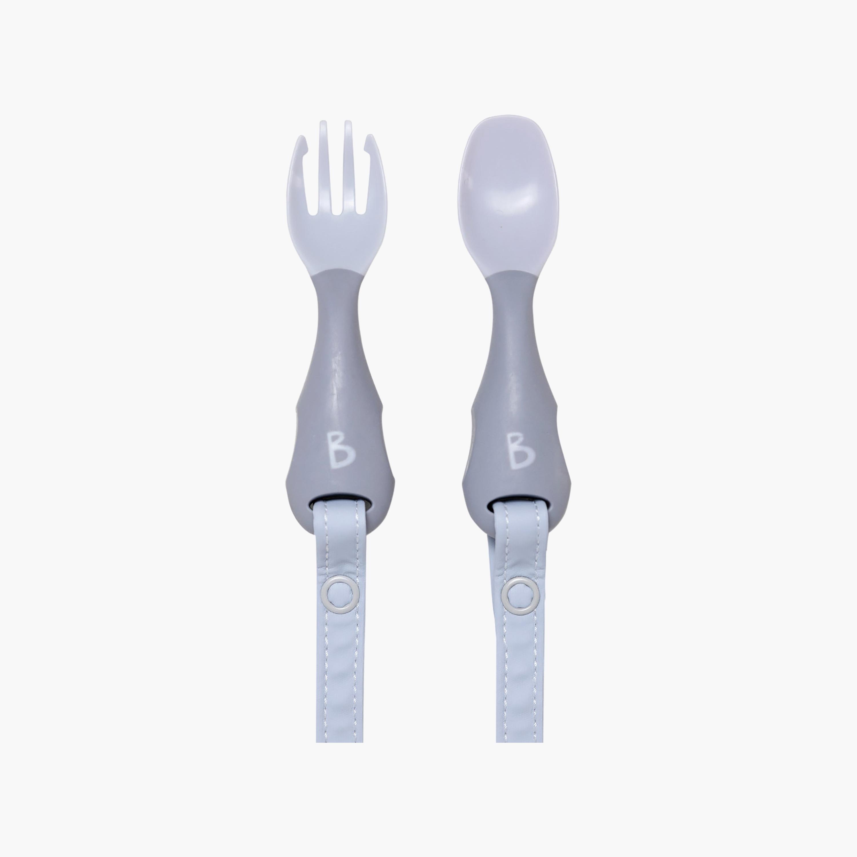 Bibado Handi Attachable Cutlery Fork and Spoon Set-baby-feeding-mealtimeessentials-image-1