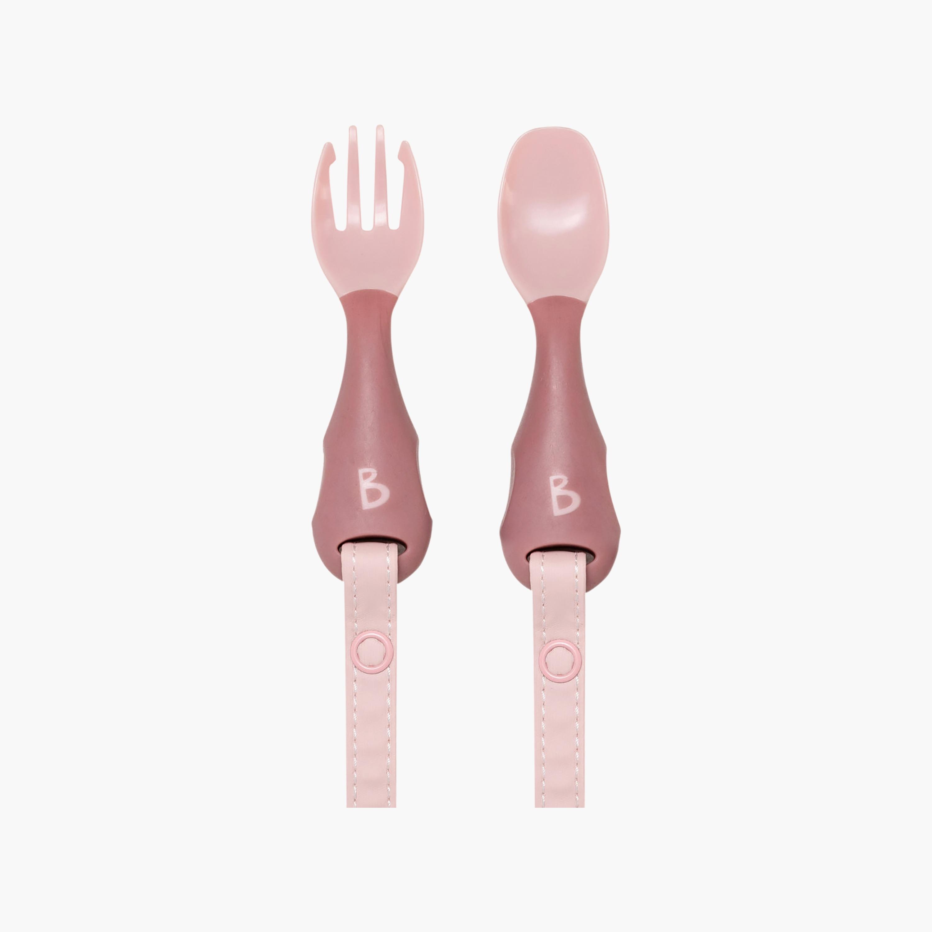 مجموعة شوكة وملعقة قابلة للتثبيت هاندي من بيبادو-baby-feeding-mealtimeessentials-image-1