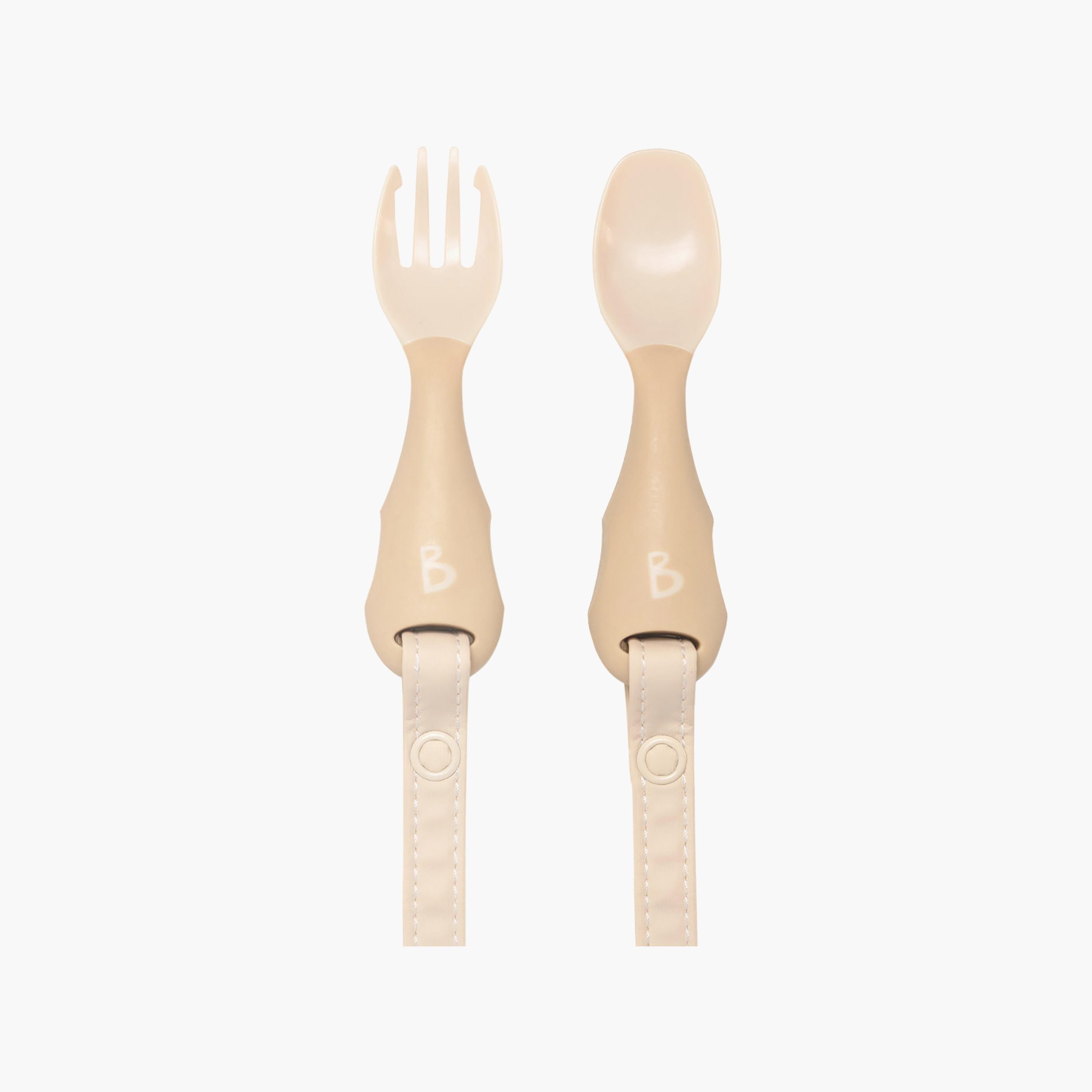Bibado Handi Attachable Cutlery Fork and Spoon Set-baby-feeding-mealtimeessentials-image-1