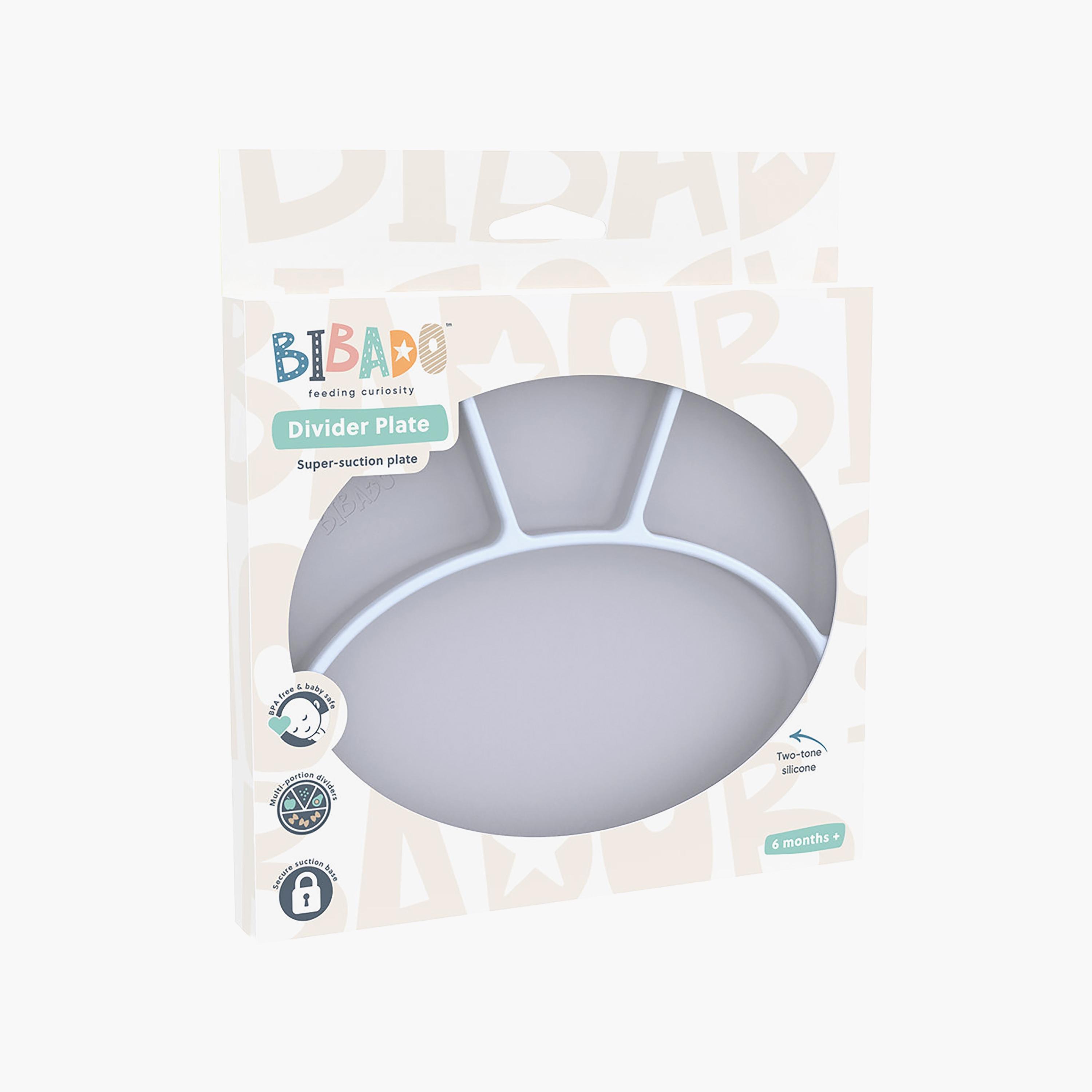 Bibado Two-Tone Silicone Super Suction Divider Plate-baby-feeding-mealtimeessentials-image-2
