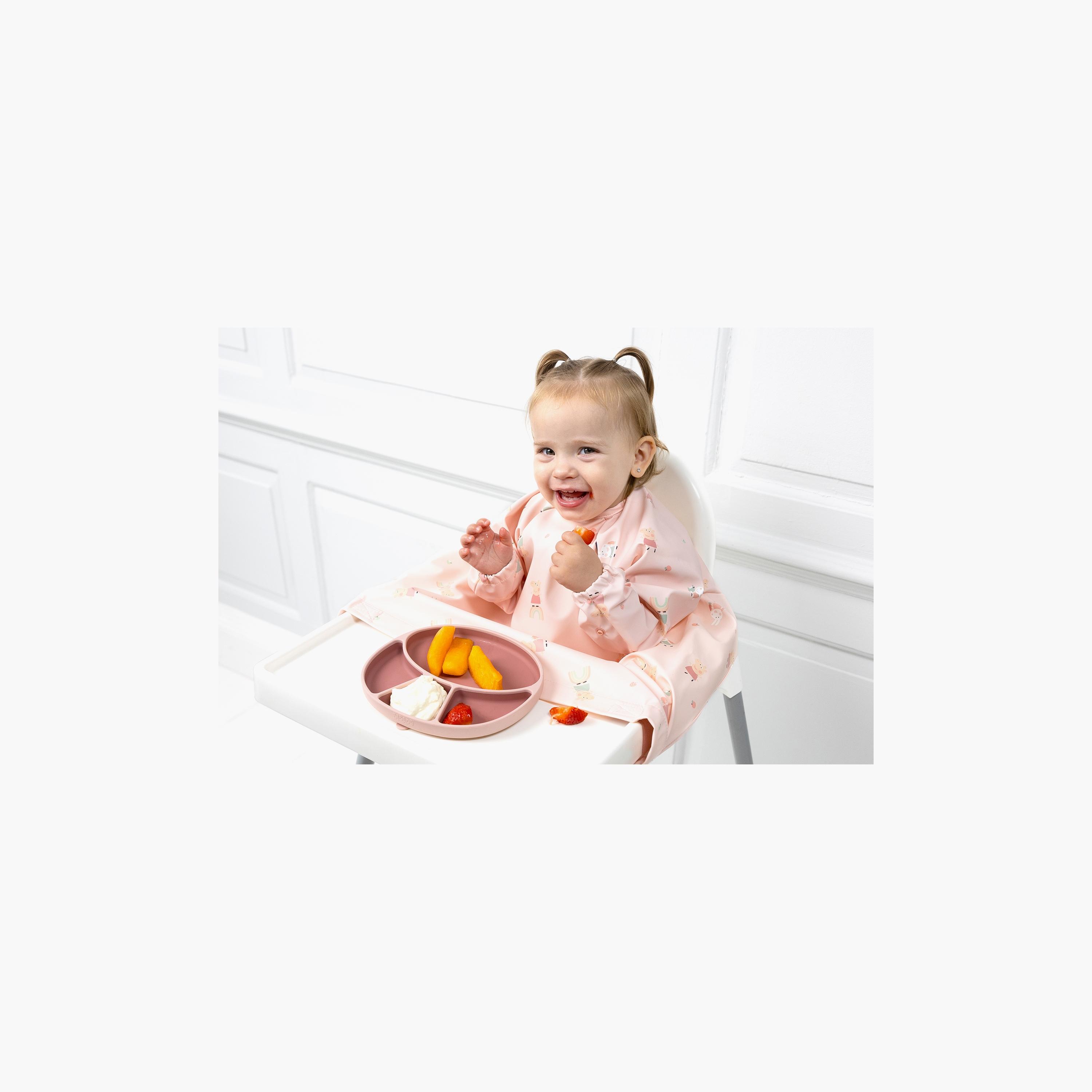 Bibado Two-Tone Silicone Super Suction Divider Plate-baby-feeding-mealtimeessentials-image-2