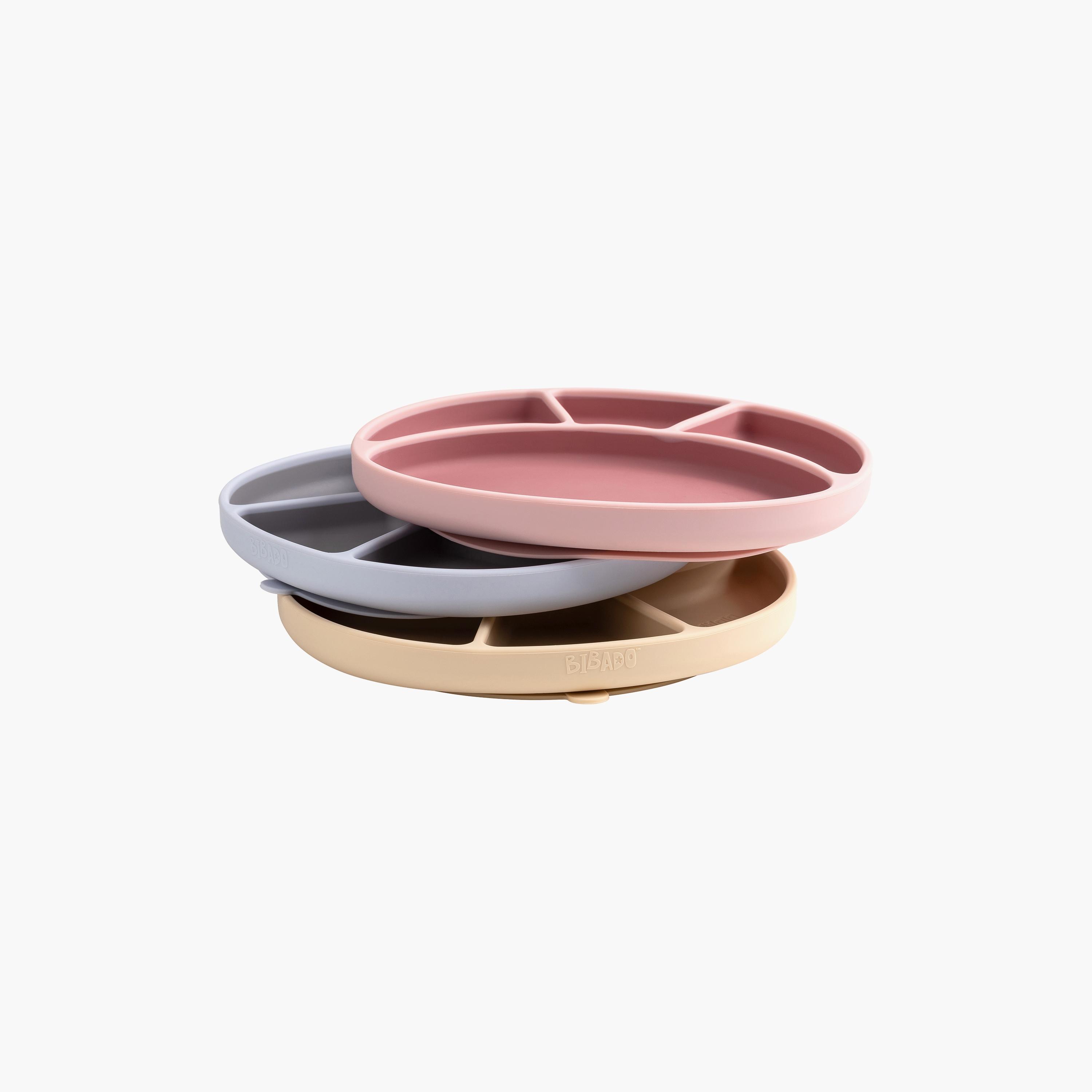 Bibado Two-Tone Silicone Super Suction Divider Plate-baby-feeding-mealtimeessentials-image-3